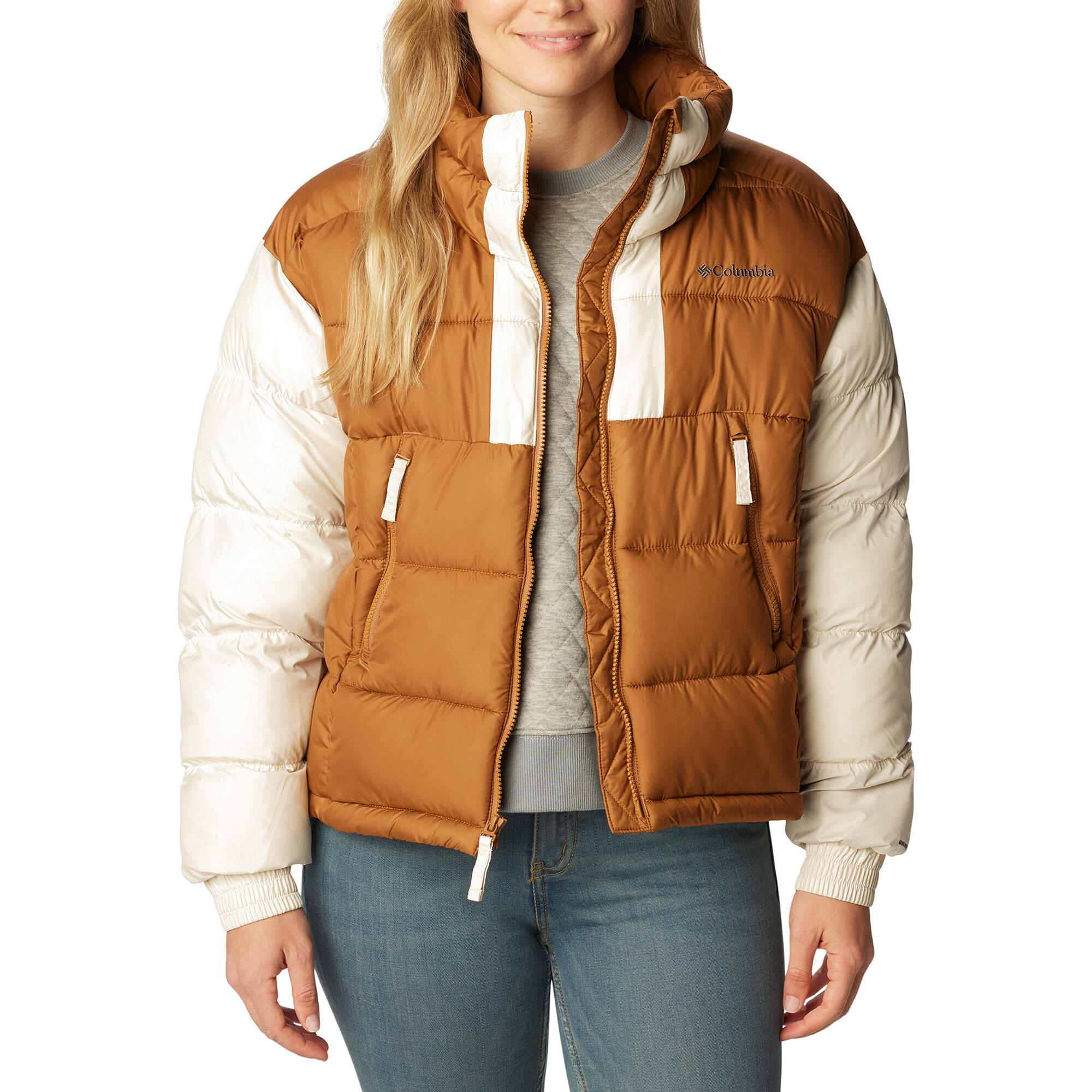 Kurtka puchowa damska Columbia Pike Lake II Cropped