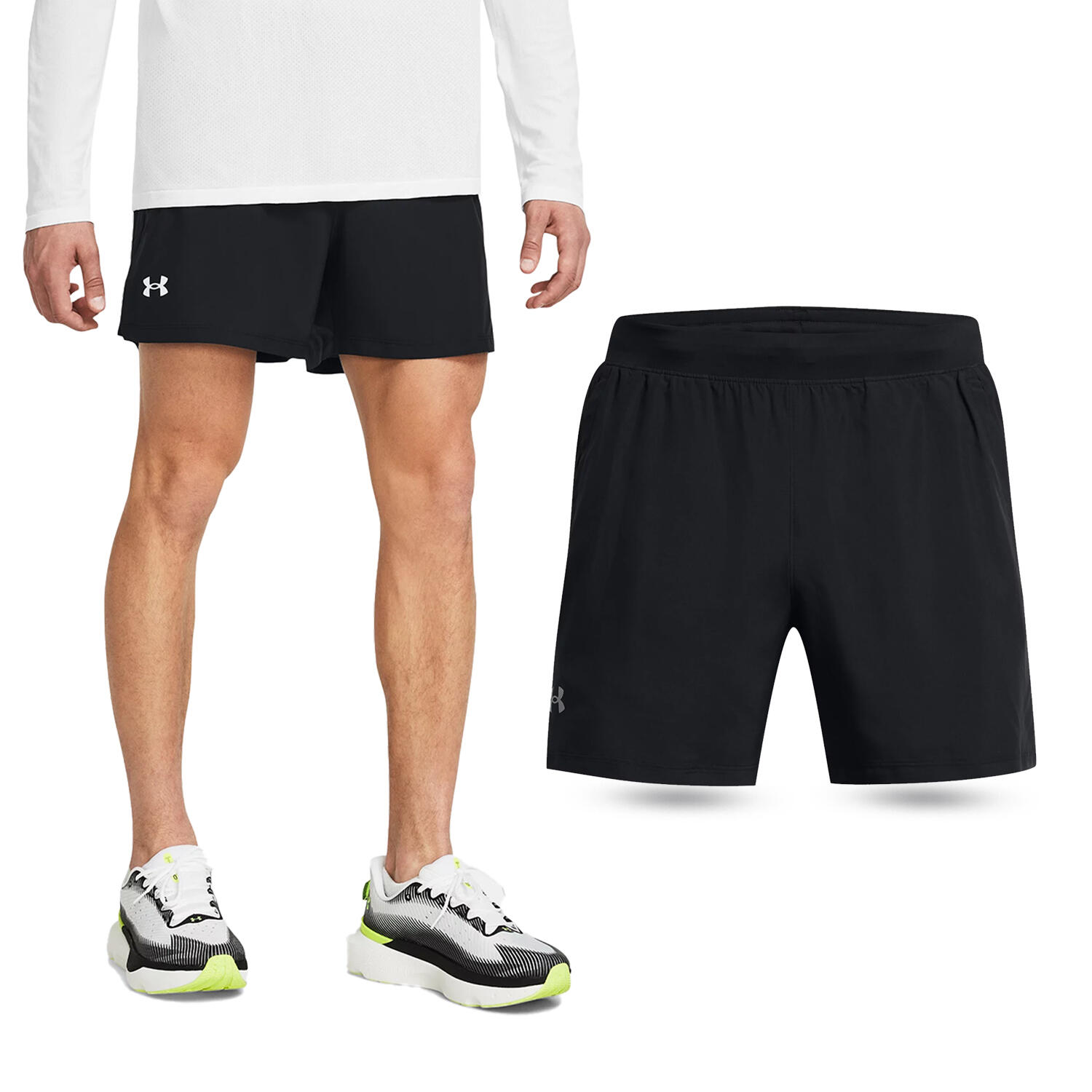 Spodenki fitness męskie UNDER ARMOUR Launch 5" Shorts Szorty