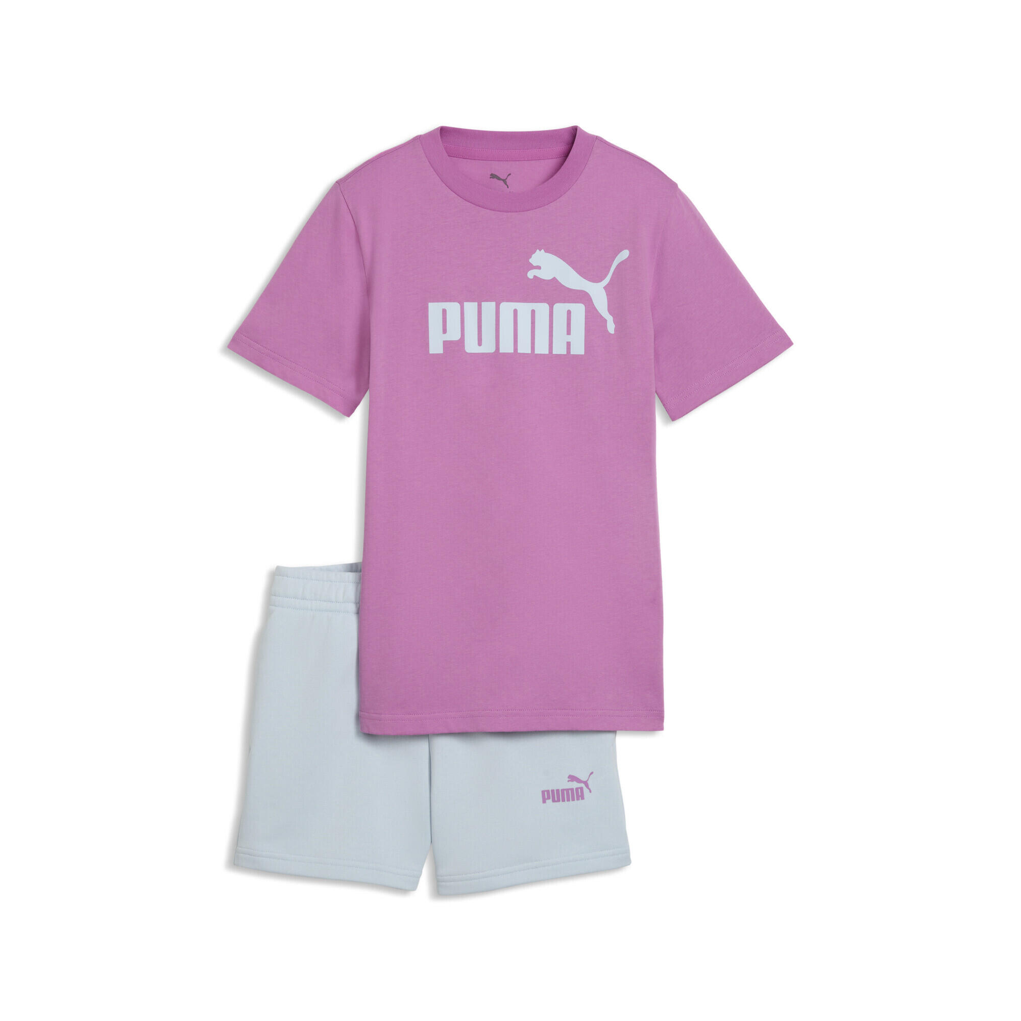 Młodzieżowy zestaw Essentials z koszulką i szortami z logo No.1 PUMA