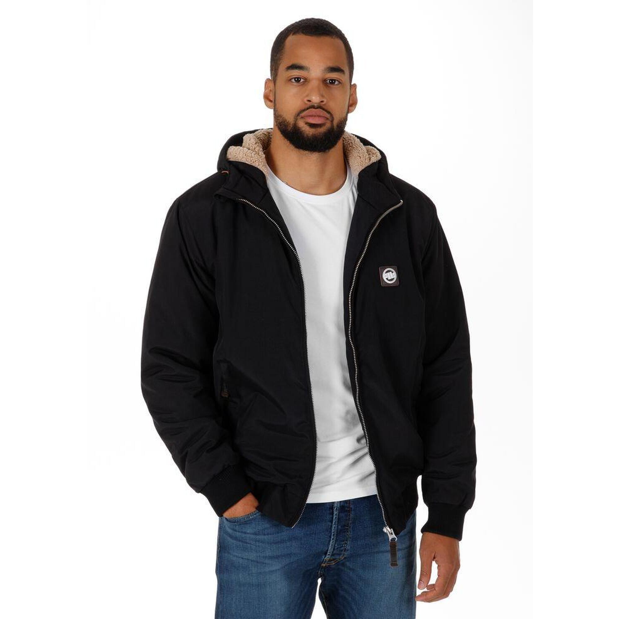 Kurtka zimowa męska Pitbull z kapturem Elkwood III