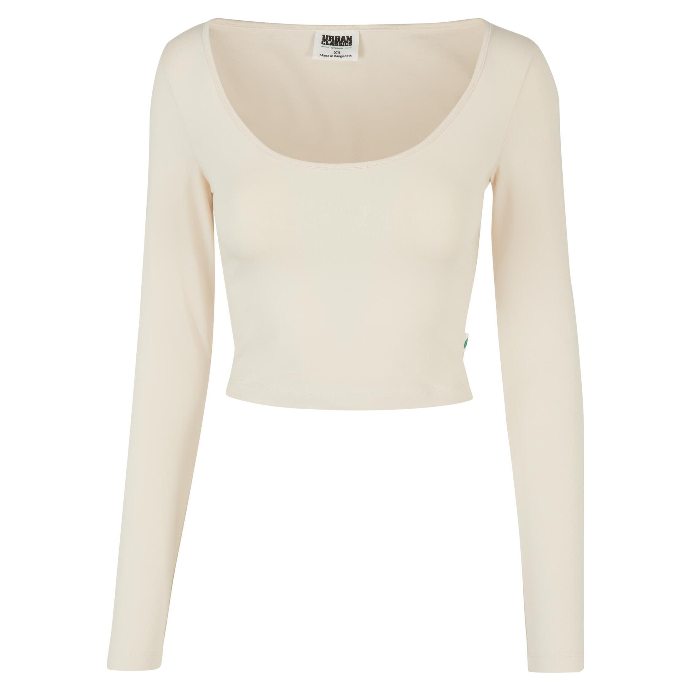 Damska koszulka crop top z długim rękawem Urban Classics Organic