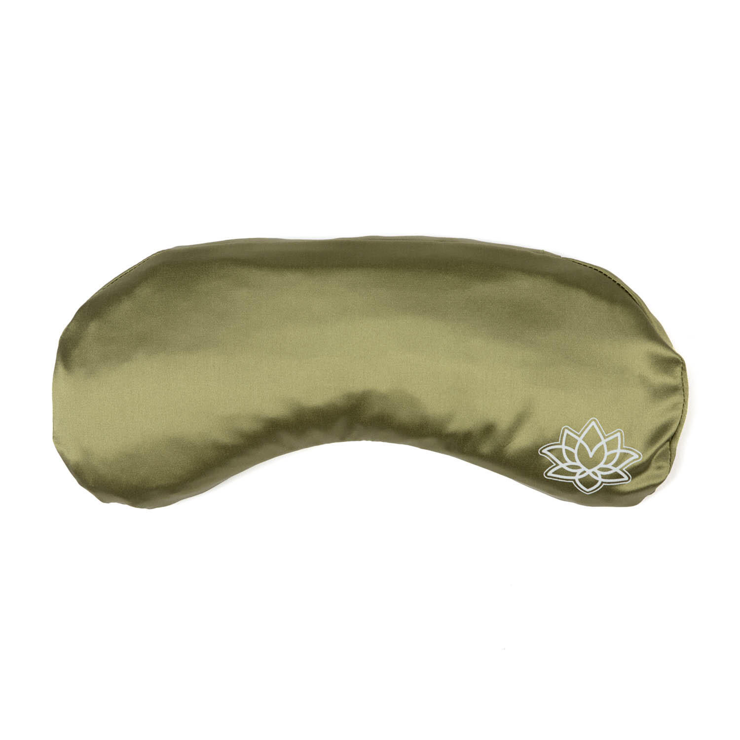 Jedwabna poduszeczka na oczy z lawendą Bodhi - oliwkowy