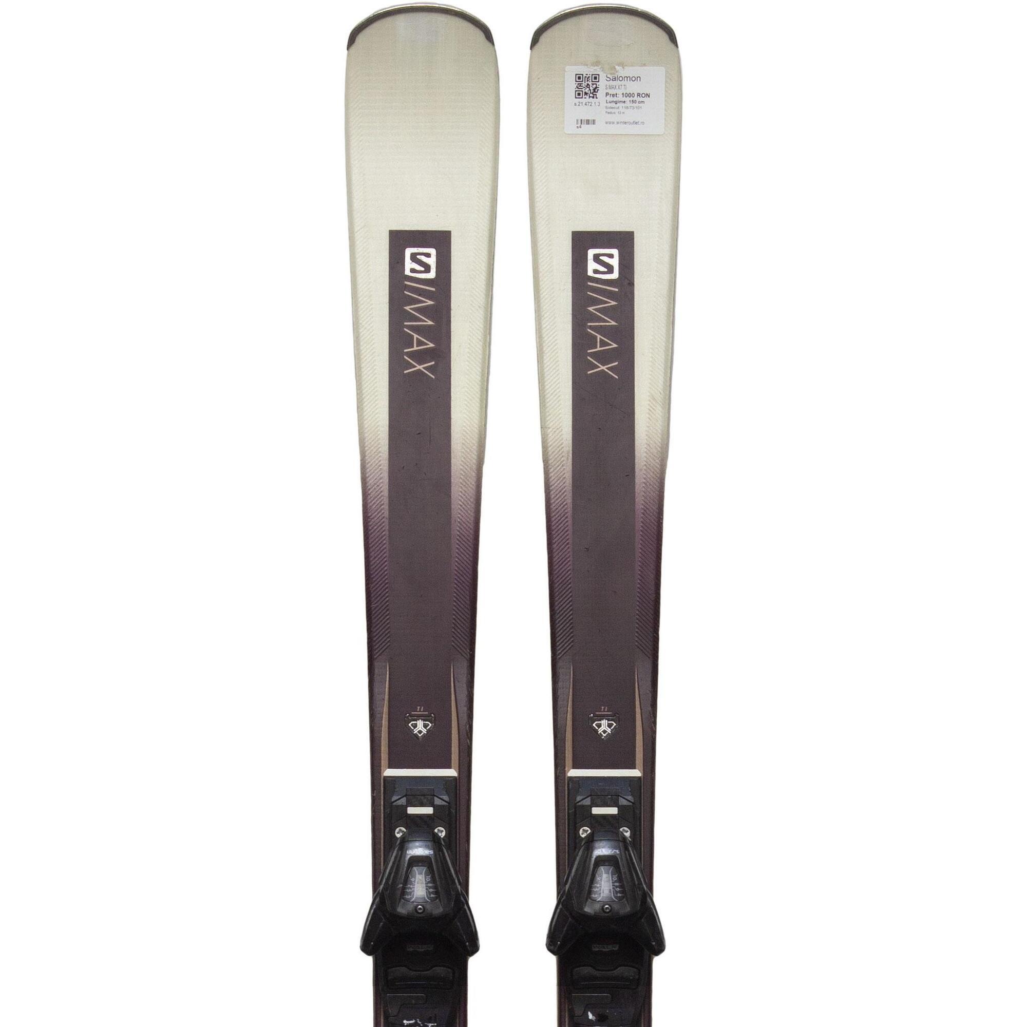 Second Life- Narty SALOMON S MAX X7 TI, 160 cm- Stan bardzo dobry