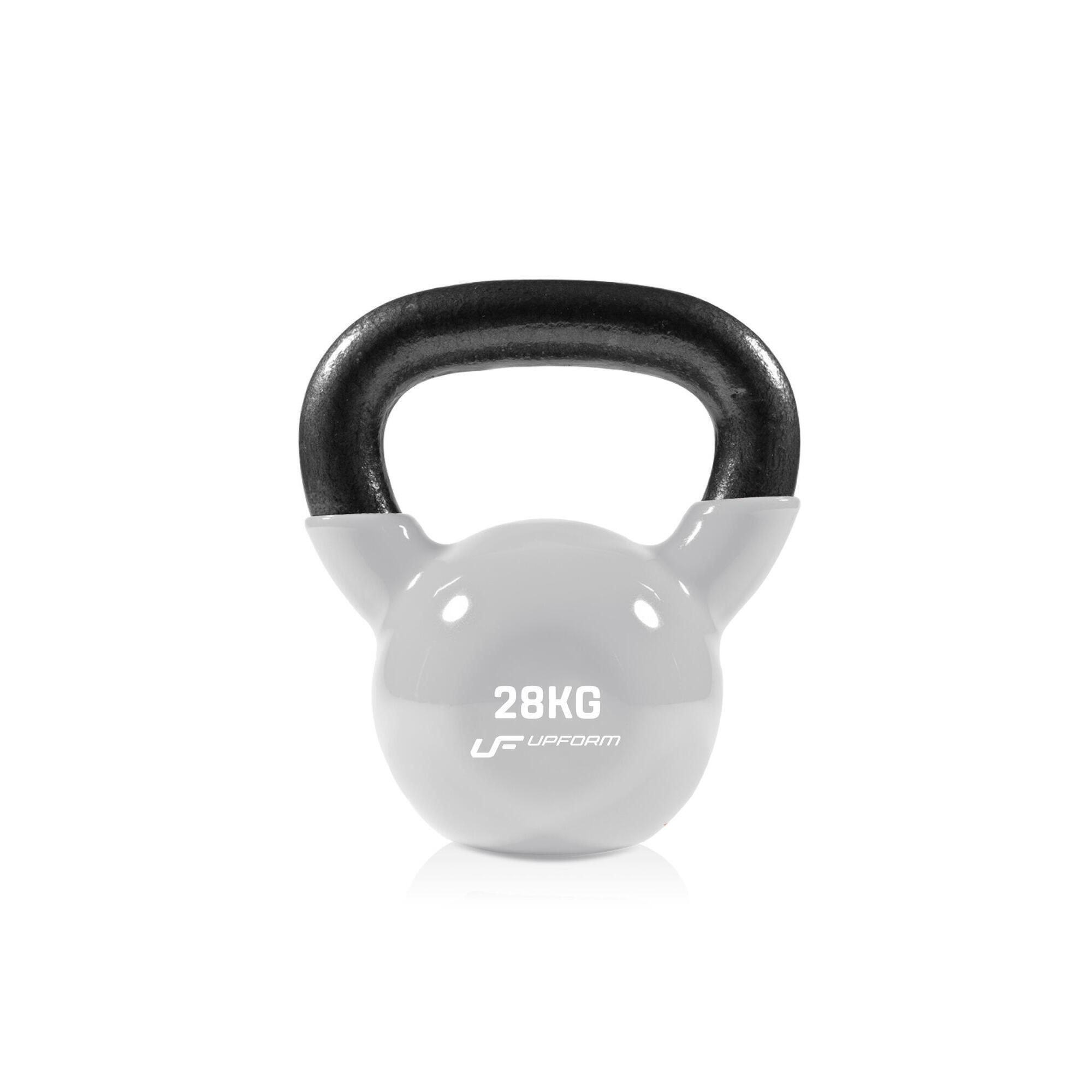 Hantla winylowa żeliwna Kettlebell 28 kg UpForm
