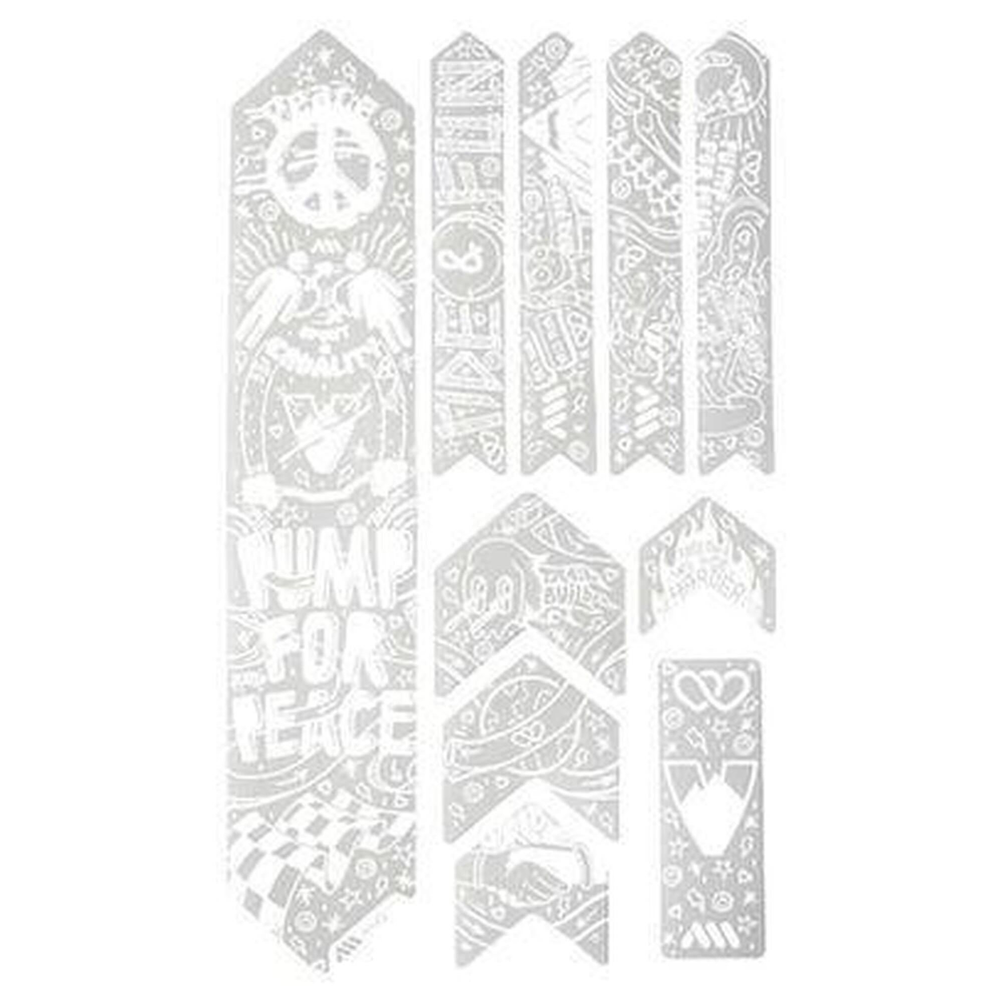 Zestaw ochronny ramy - EXTRA 10 sztuk - Pump for Peace - biały