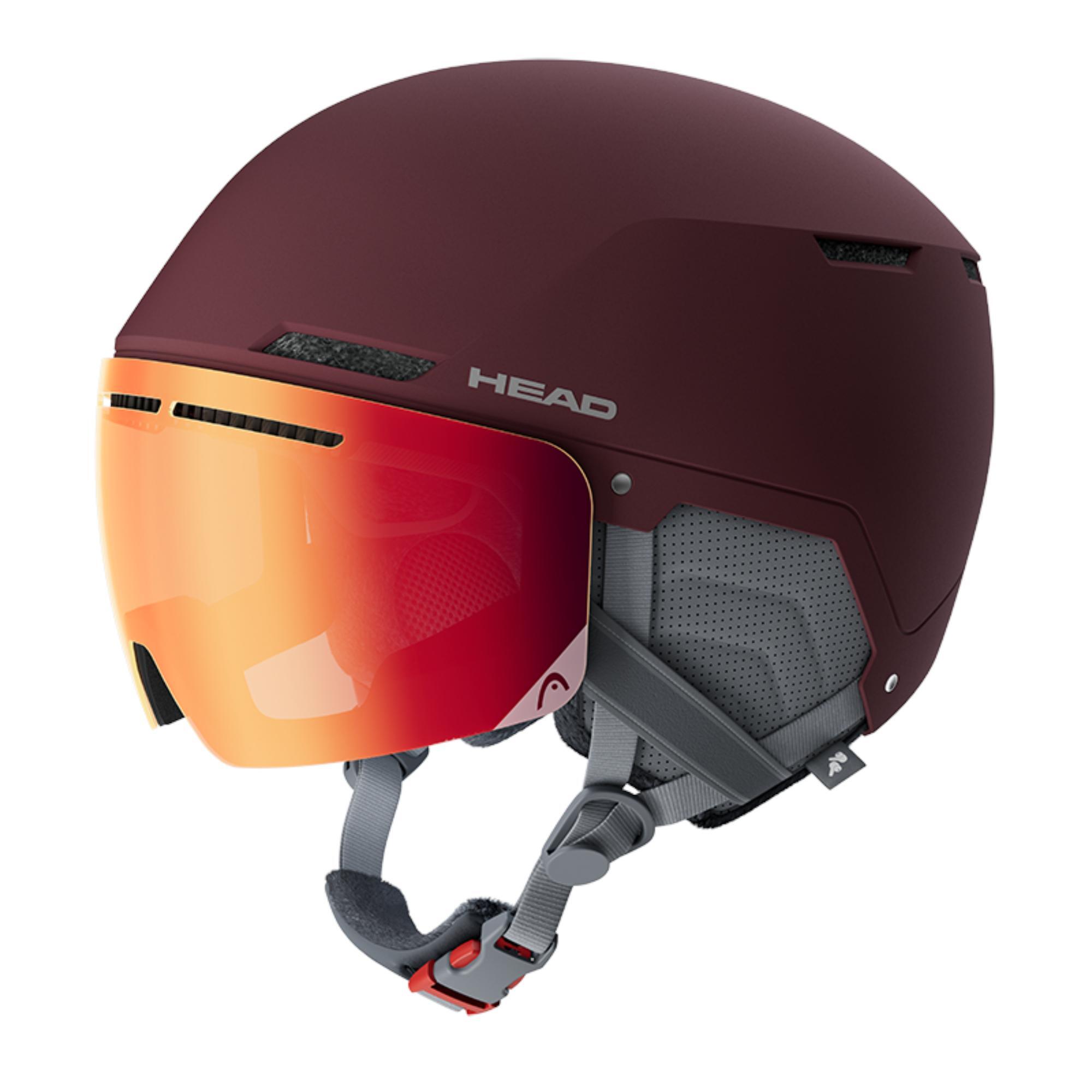 Kask narciarski dla dorosłych Head Cinema Pro W Berry z szybą
