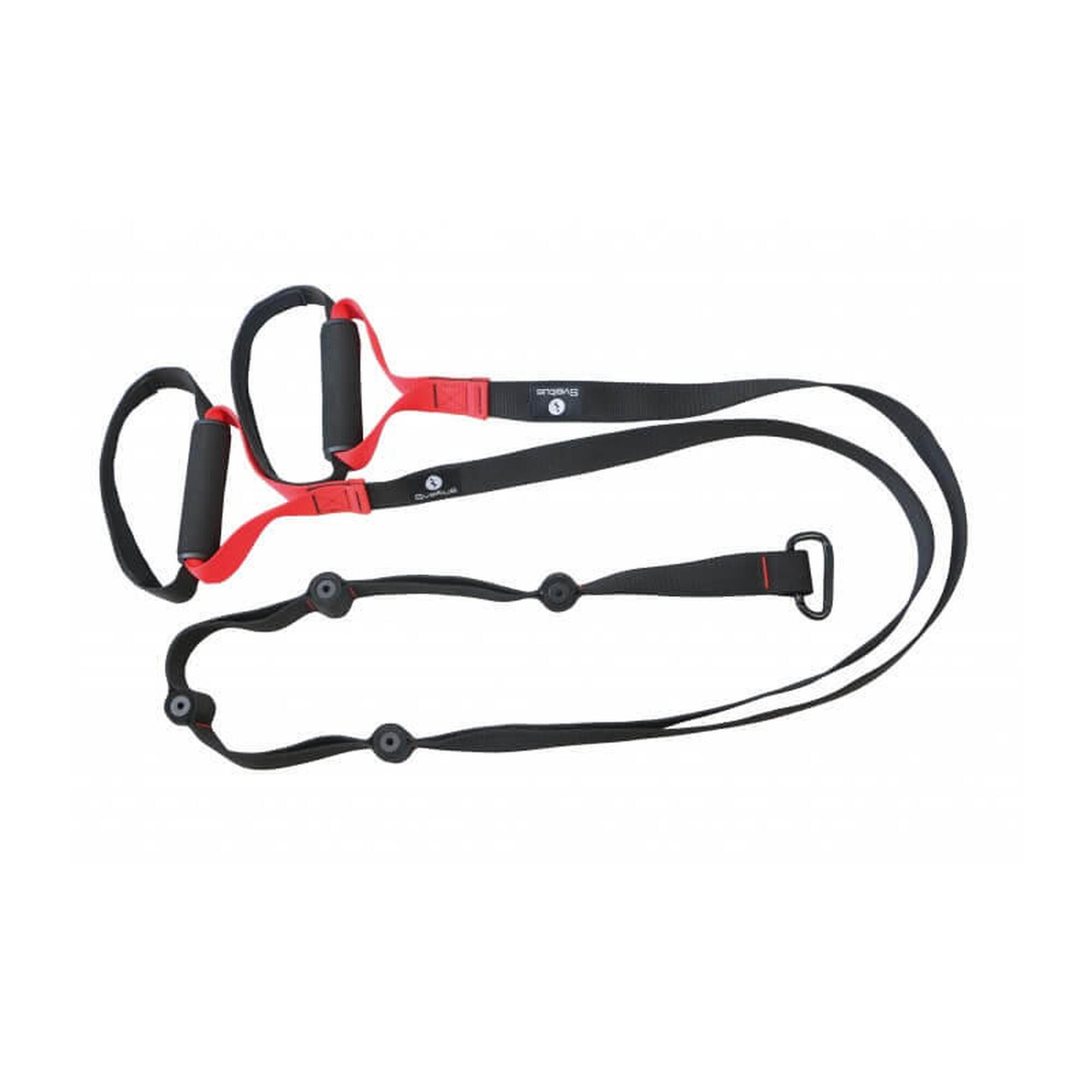 Pas do ćwiczeń multitrainer Sveltus czarno-czerwony