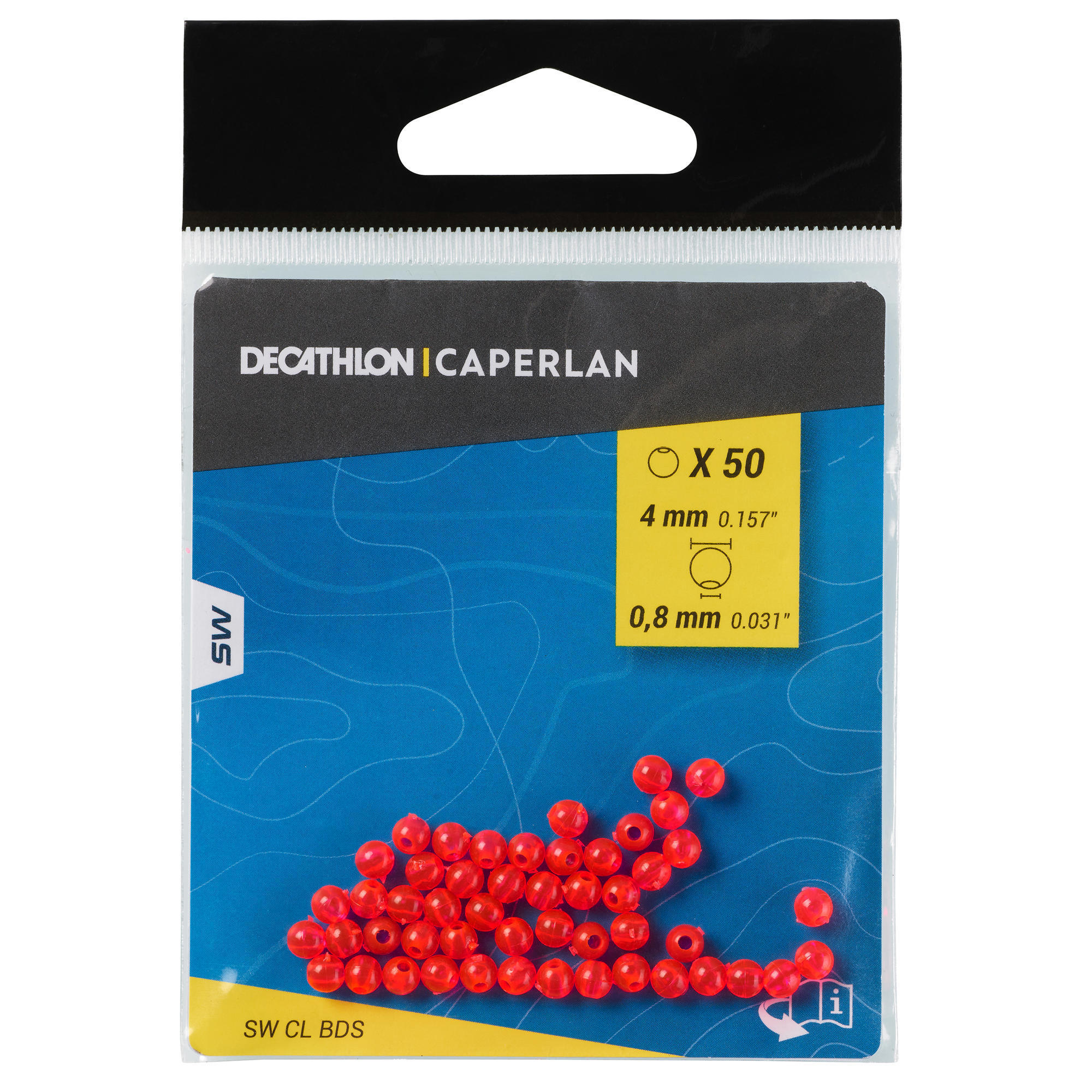 Czerwona perła surfcastingowa 4 mm