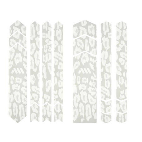 Zestaw ochronny ramy - PEŁNY 18 elementów - Cheetah biały