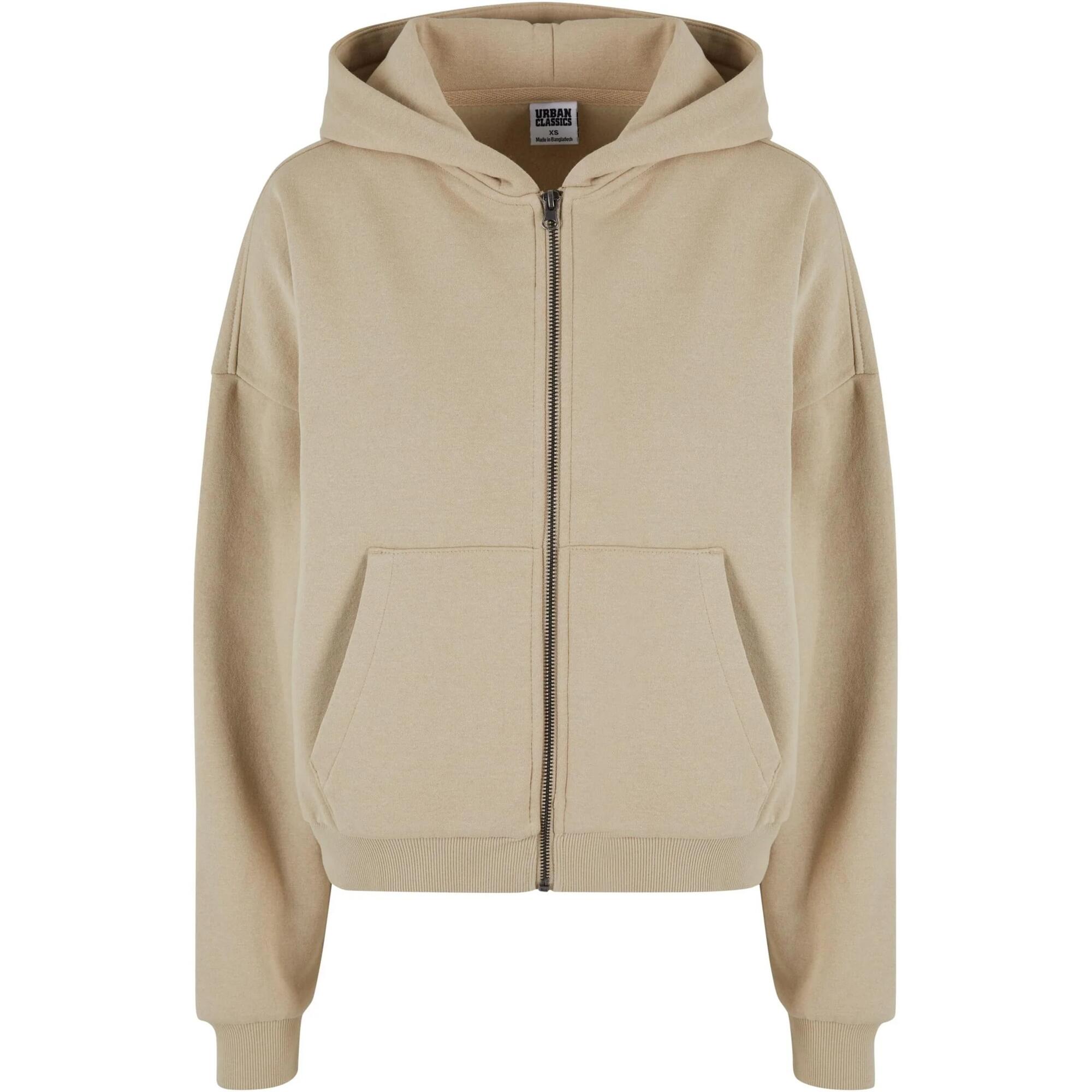 Damska Bluza Z Kapturem Z Pełnym Zamkiem Błyskawicznym