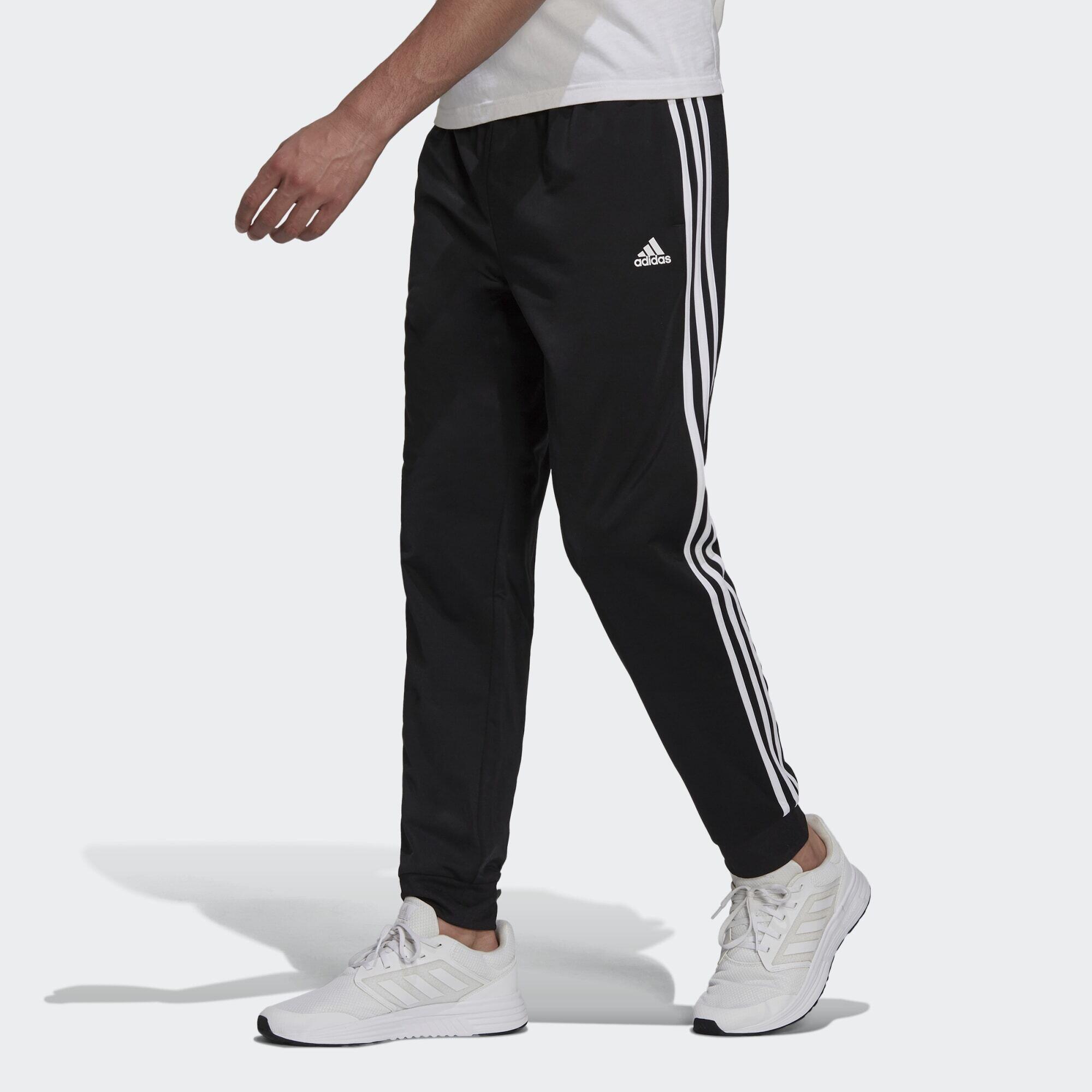 Spodnie dresowe adidas Primegreen Essentials Warm-Up zwężane 3-Stripes