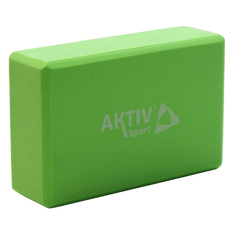 Kostka do jogi Aktivsport 23x15x7,5 cm zielony