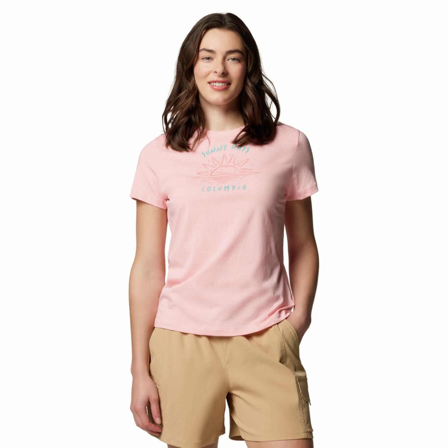 Koszulka techniczna damska Columbia Ruby Springs Graphic Fit Short Sleeve