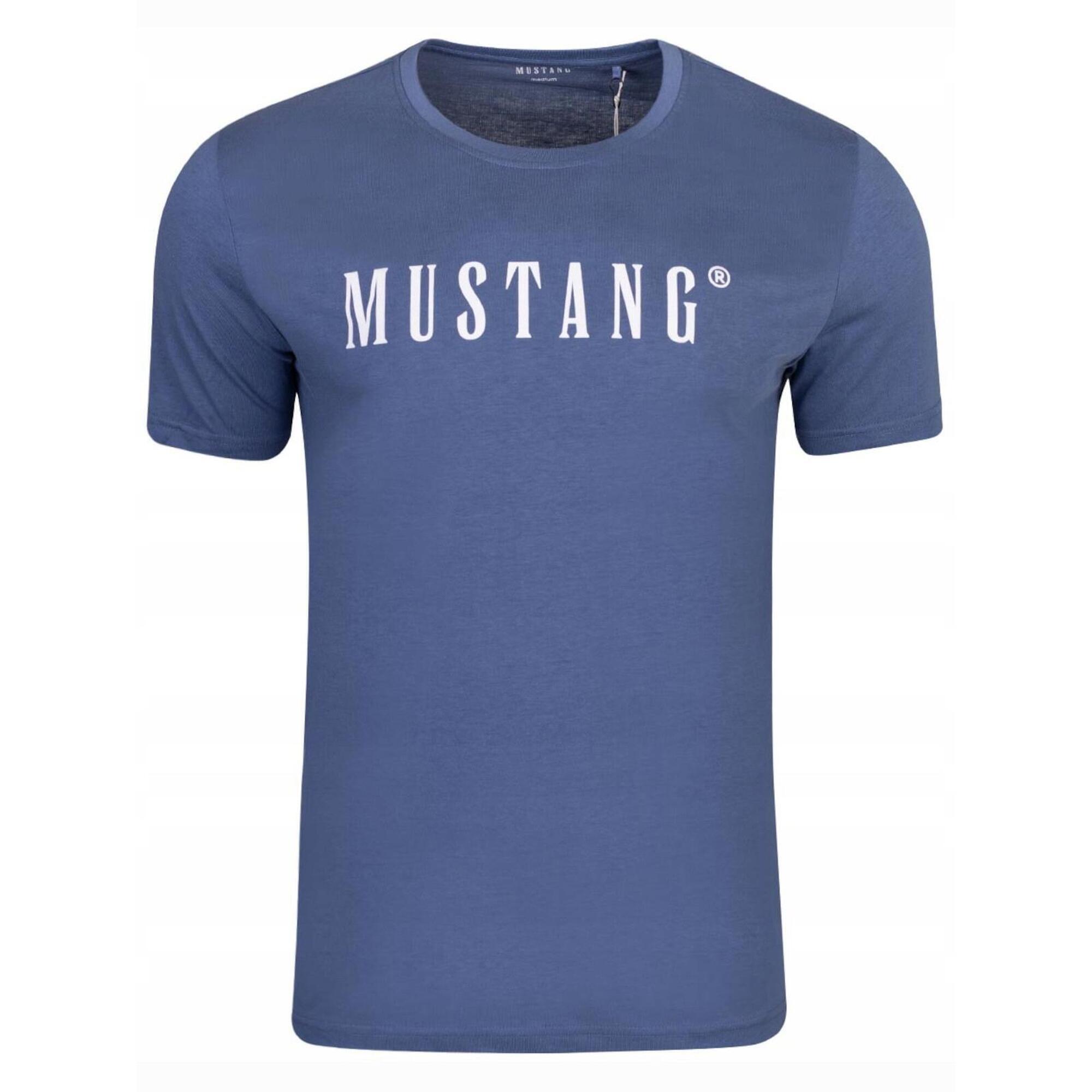 KOSZULKA męska MUSTANG t-shirt sportowa czarna bawełniana X