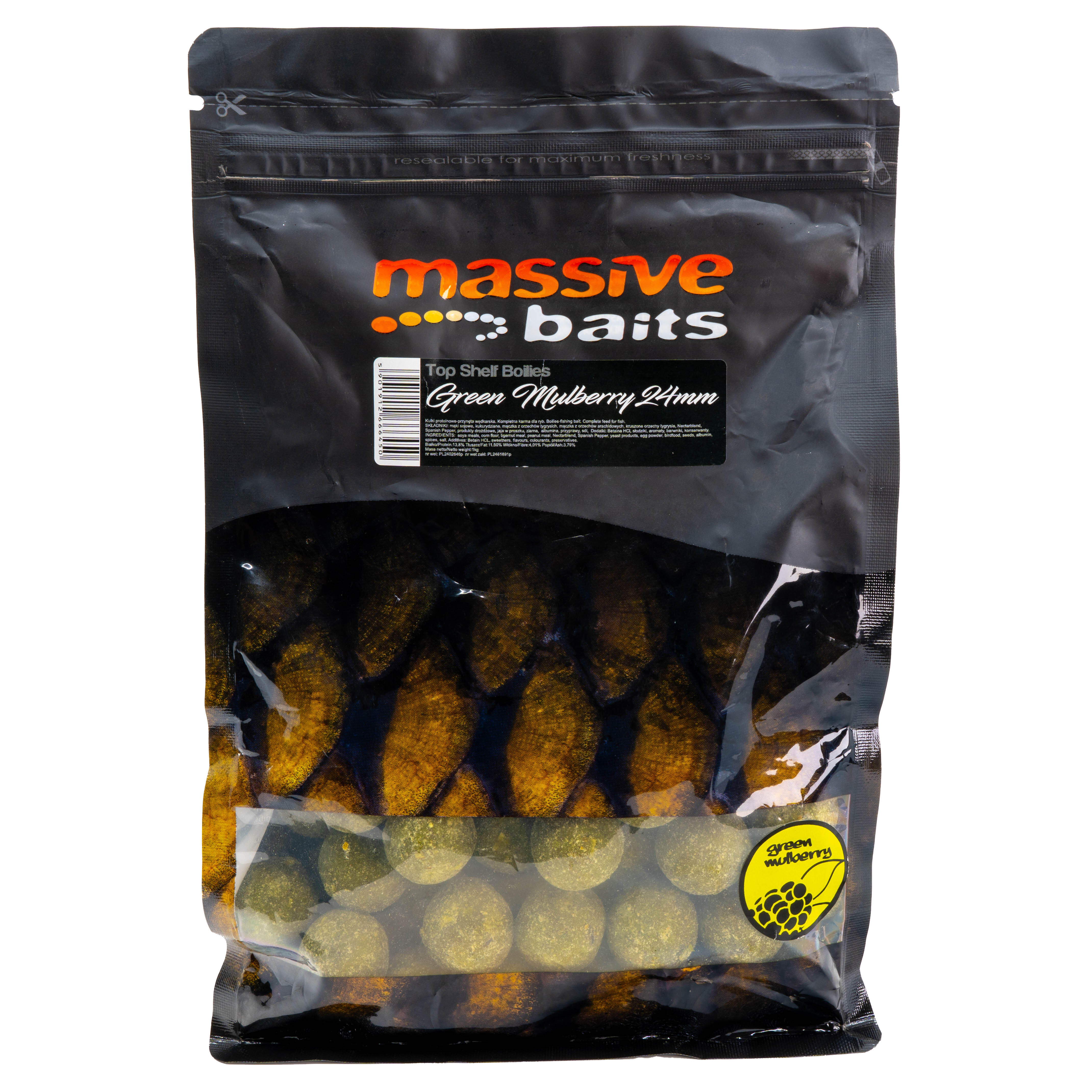 Kulki Massive Baits Top Shelf Green Mulberry 24Mm 1Kg