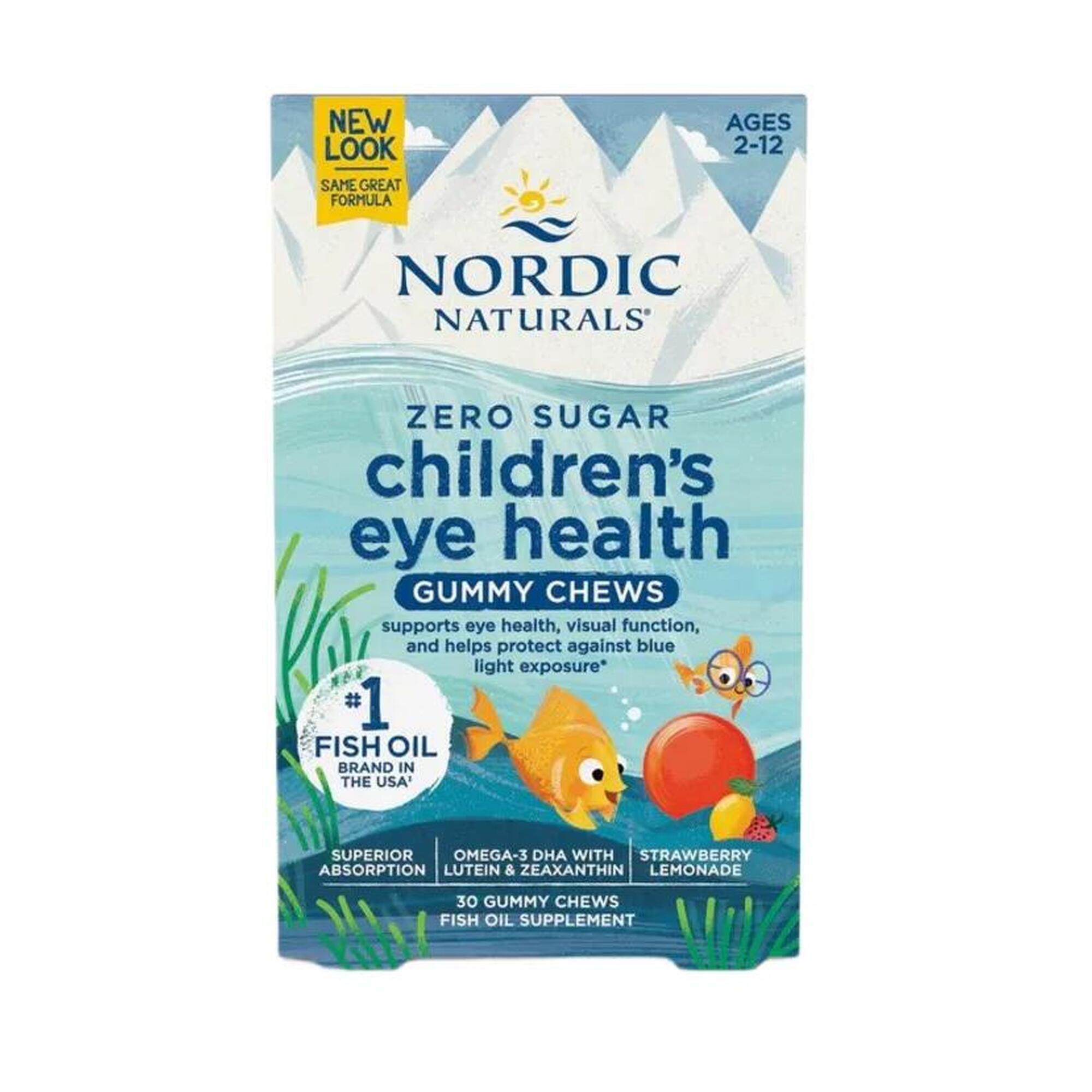 Children’s Eye Health Nordic Naturals Lemoniada Truskawkowa 30 żelek