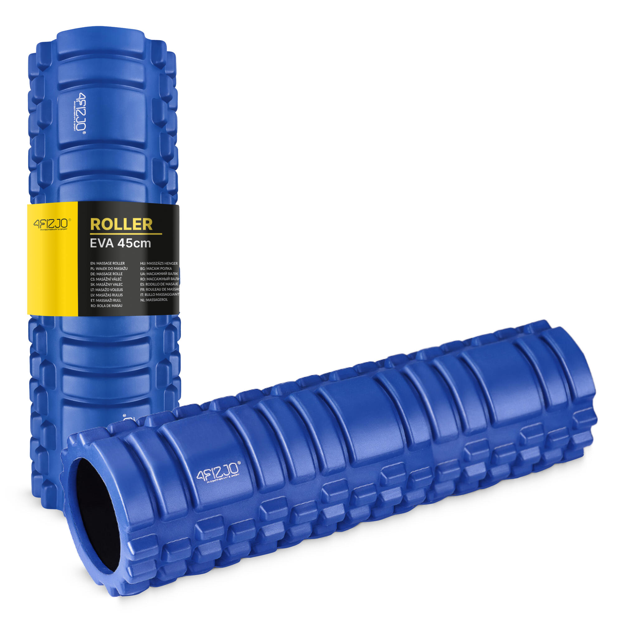 Wałek z wypustkami do mocnego masażu uniwersalny 4FIZJO EVA 45 cm