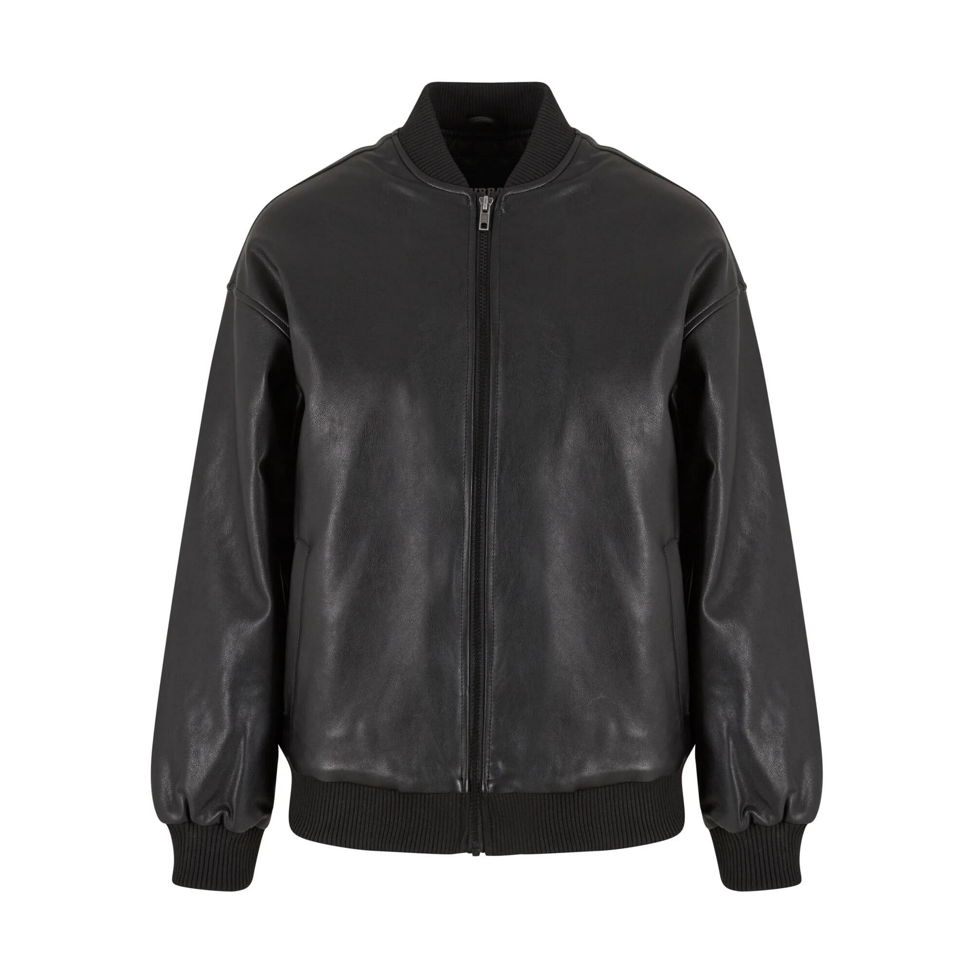 Kurtka Bomberka Damska Skóra Syntetyczna