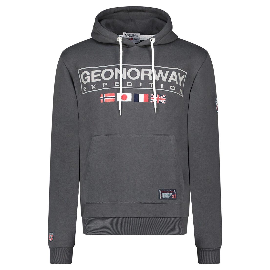 Bluza męska Geographical Norway GREAT Dark Grey DB 317 - ciemnoszara.