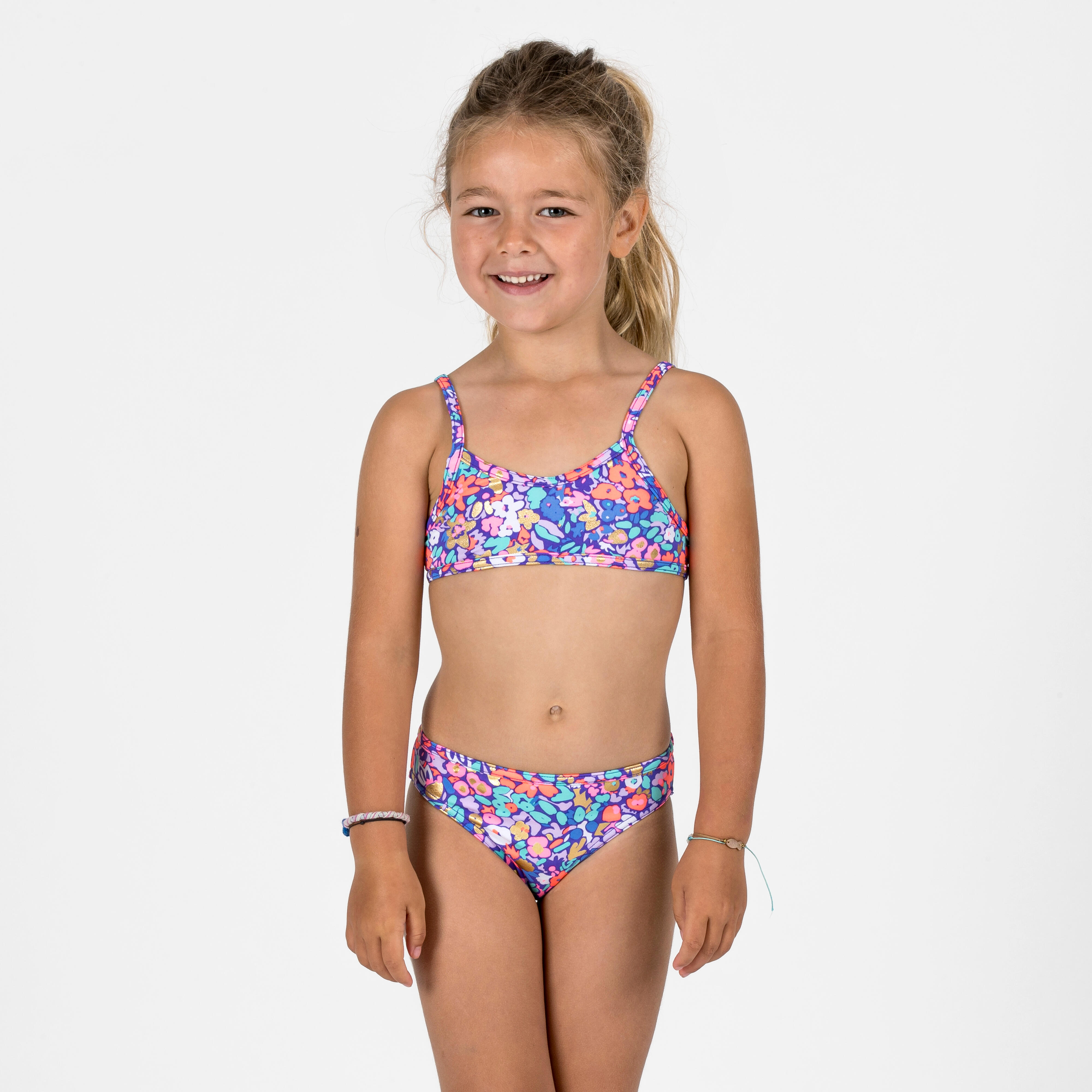 Kostium kąpielowy dwuczęściowy surfingowy dla dzieci Decathlon Boni