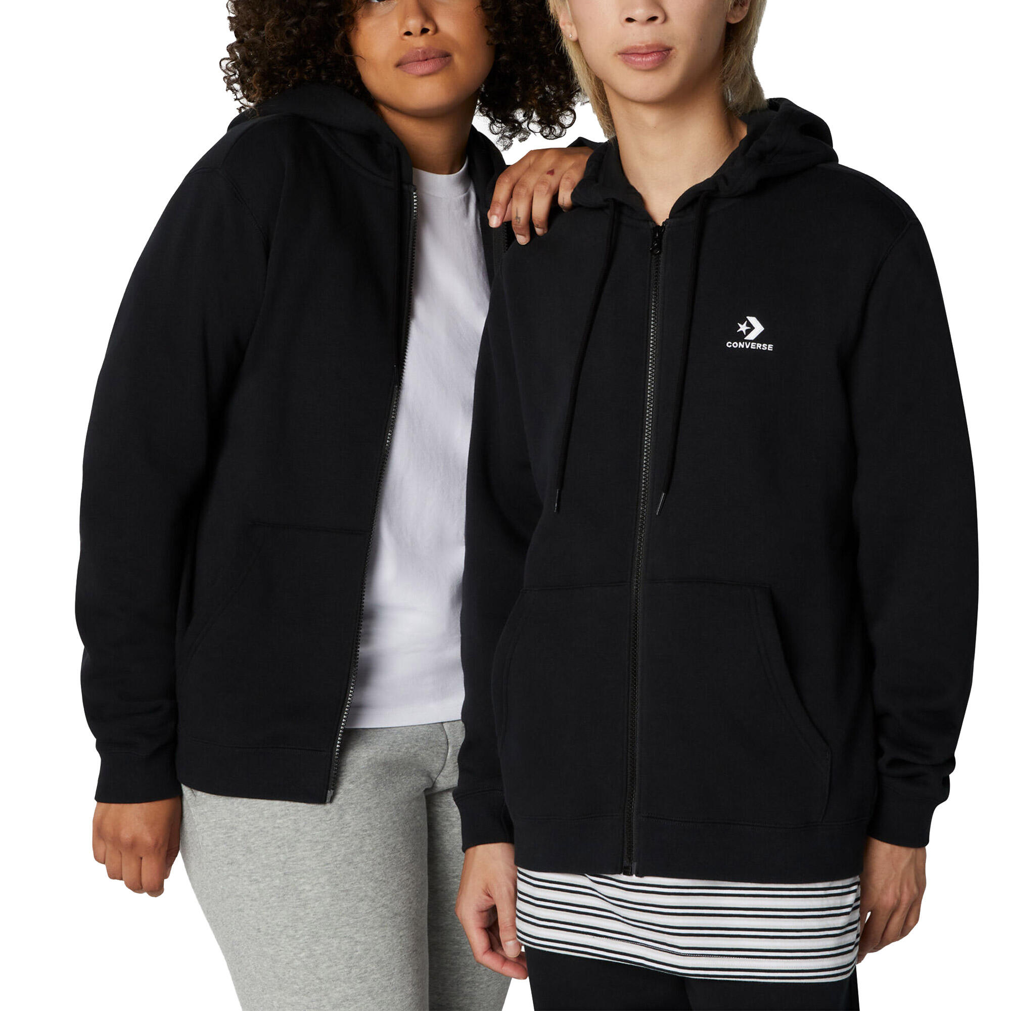 Bluza z Kapturem I Suwakiem Na Całej Długości Go-To Embroidered Star Chevron Ro…