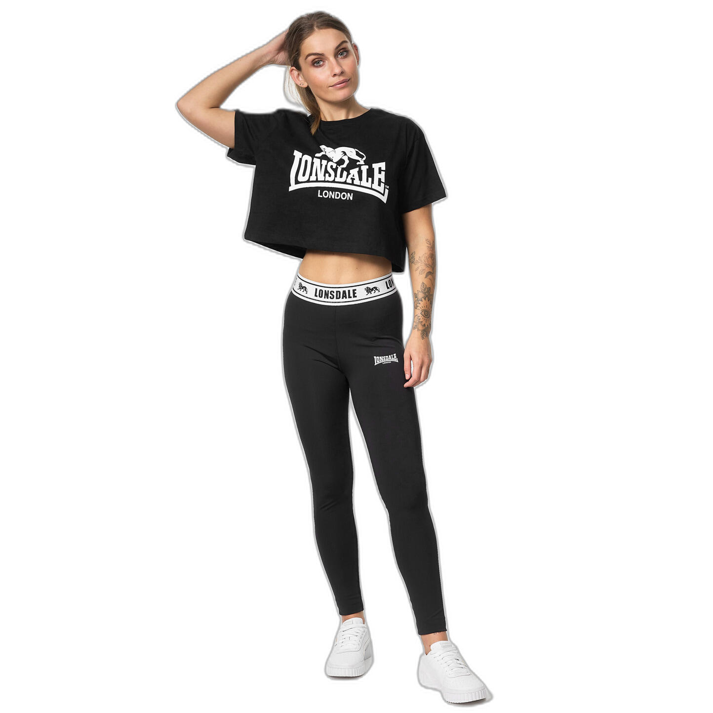 Damska przycięta koszulka Lonsdale Gutch Common