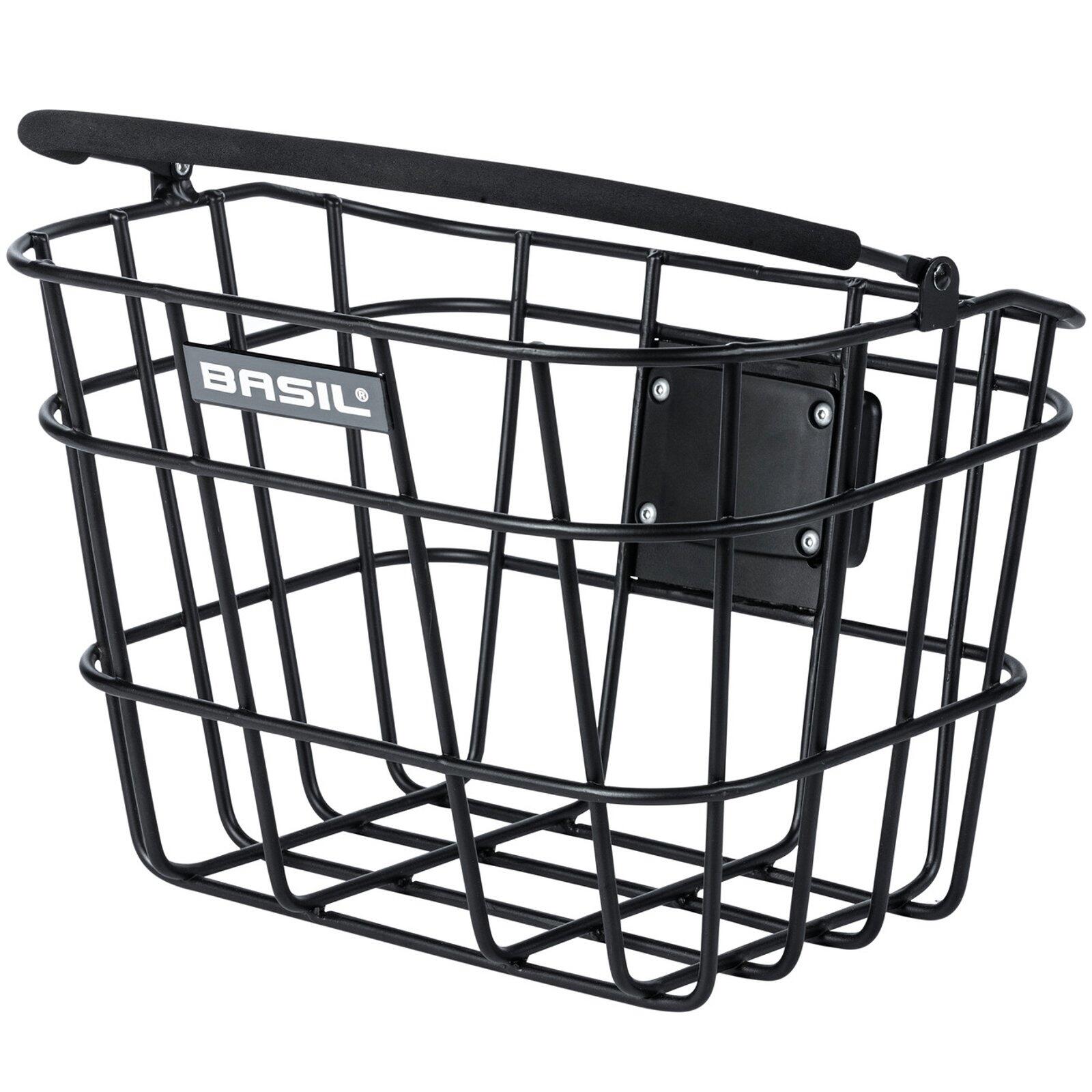 Kosz Rowerowy Bremen Aluminiowy 28 X 37 X 26 Cm - Czarny