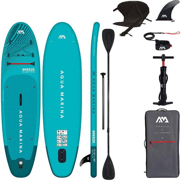 Deska SUP/kajak unisex Aqua Marina Breeze 9’10 Summer Edition – zestaw kajakowy