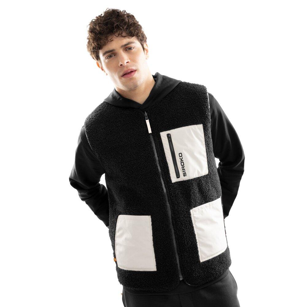 Męska dwustronna ocieplana kamizelka sherpa Lifestyle Siroko Tromso