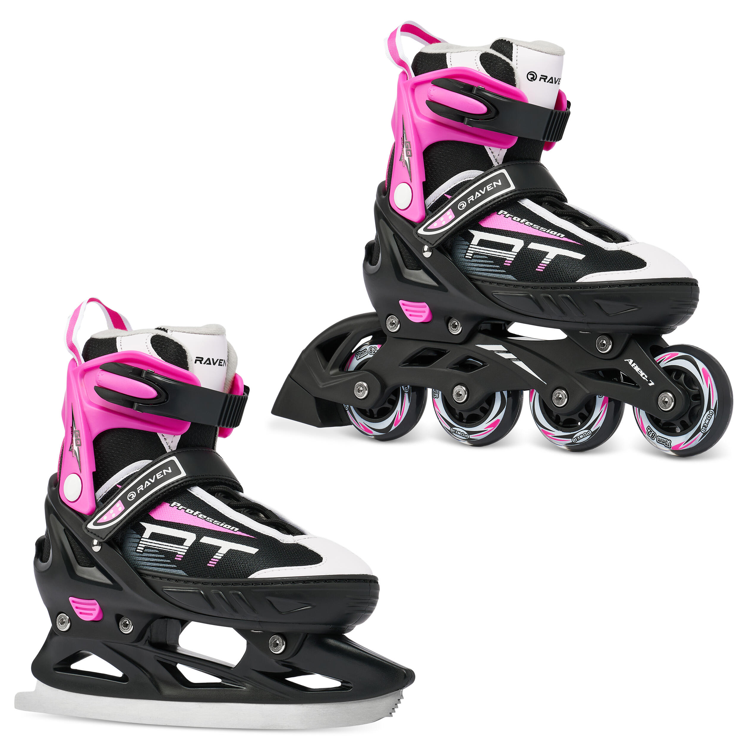Rolki Łyżwy Regulowane 2w1 RAVEN Profession