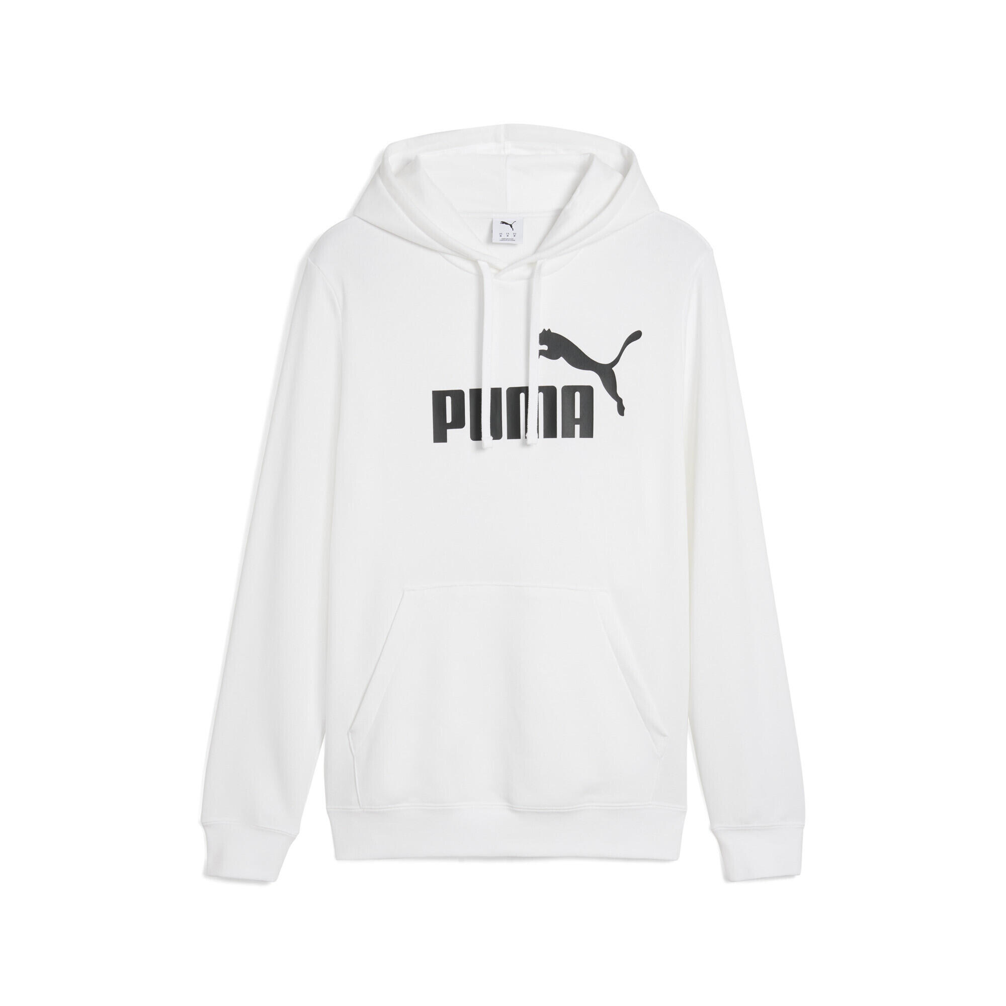 Młodzieżowa bluza z kapturem Essentials z logo No. 1 PUMA White