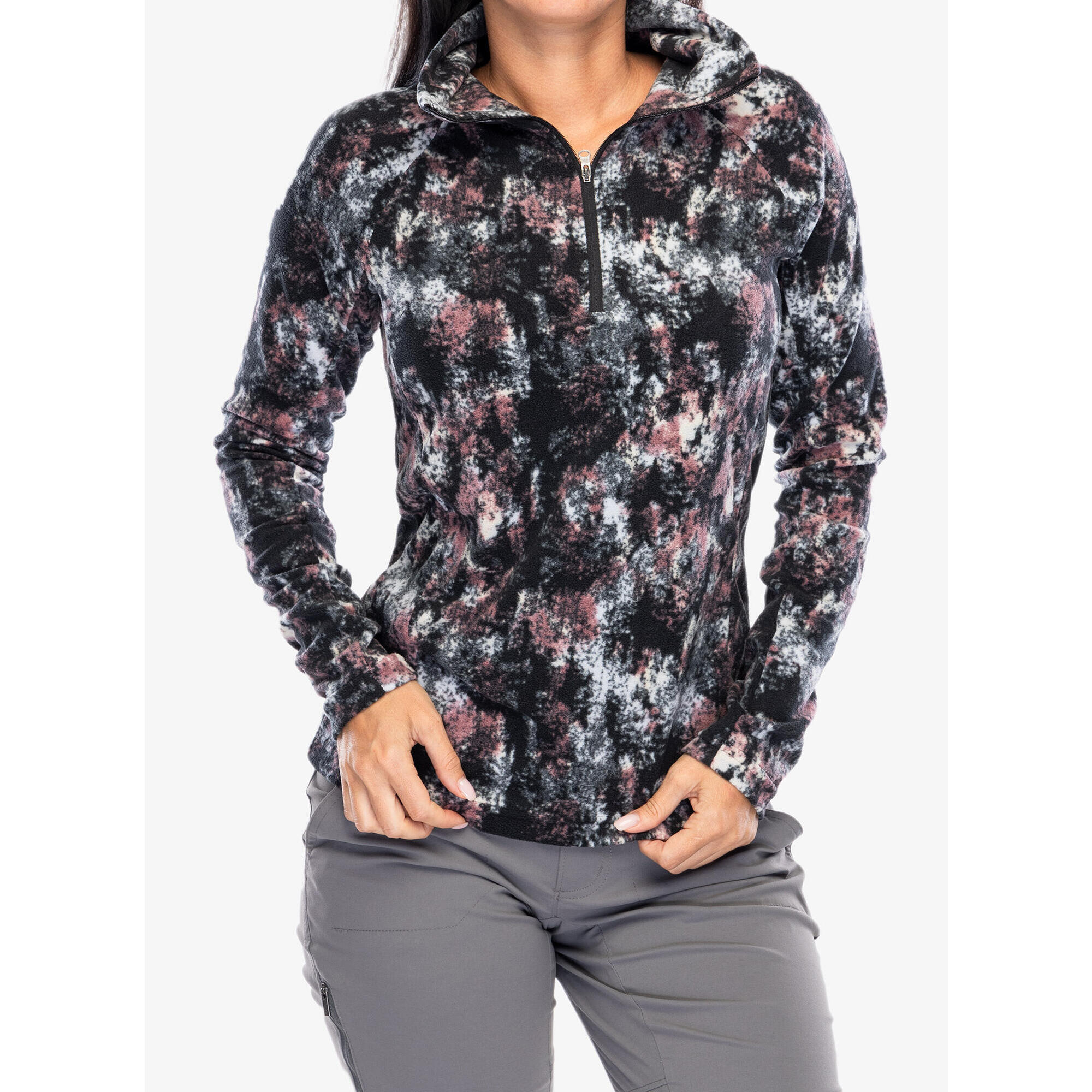 Bluza bez kaptura damska Columbia Glacial IV Print 1/2 Zip
