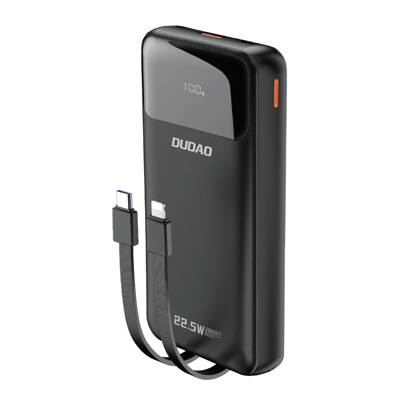 Powerbank Dudao k15pro 20000mAh 22.5W pd usb-c / usb-a / wbudowane kable