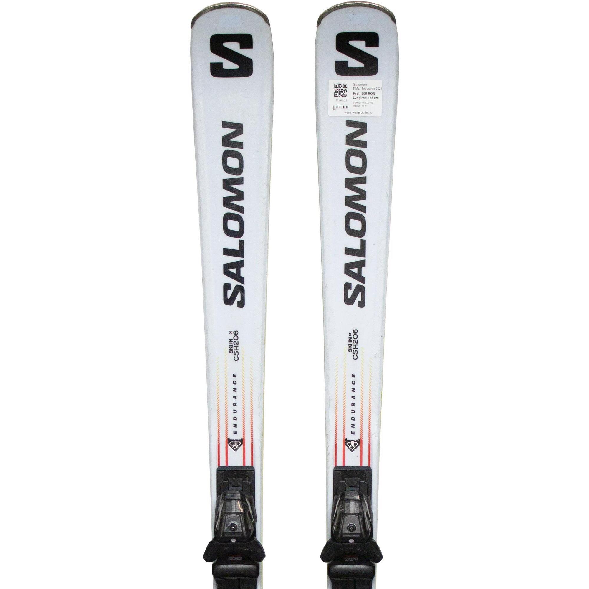 Second Life- Narty SALOMON S Max Endurance 2024, 160 cm- Stan dobry