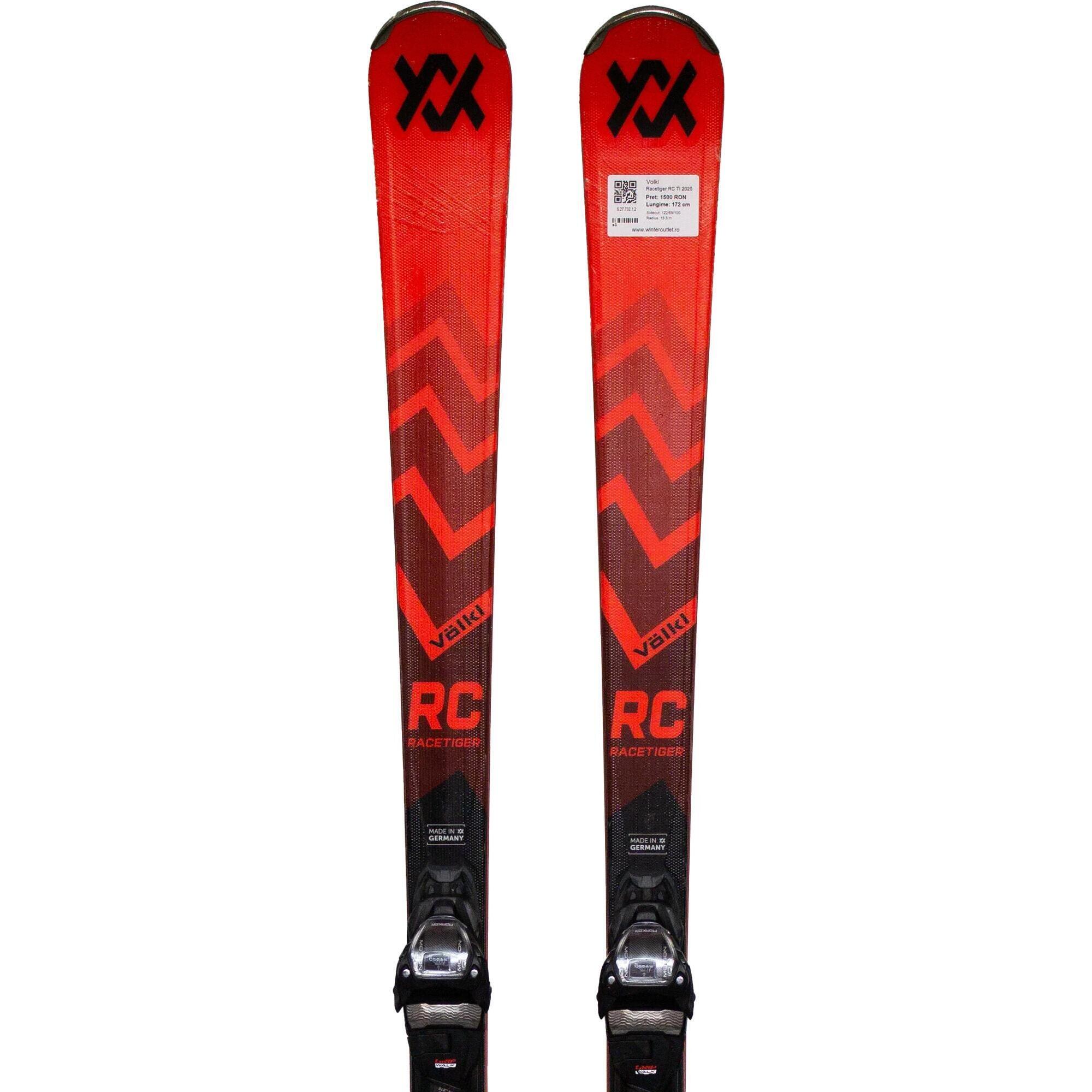 Second Life- Narty VOLKL Racetiger RC TI 2025, 172 cm- Stan dobry