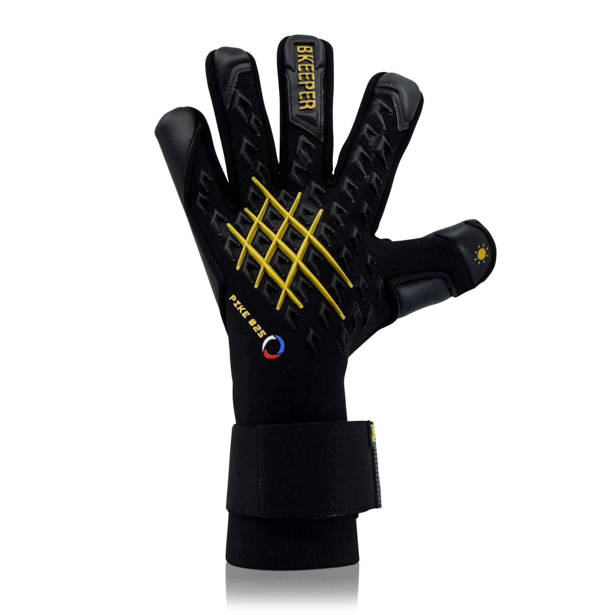 Rękawice bramkarskie dla dorosłych Pike #25 w kolorze czarnym