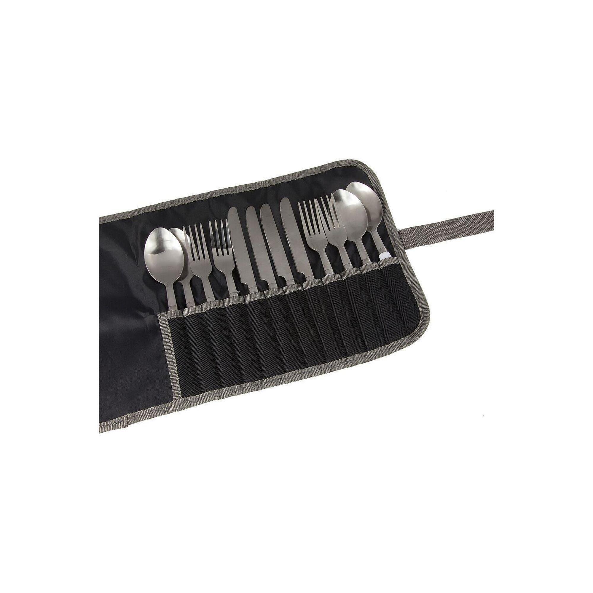 Zestaw sztućców turystycznych dla 4 osób