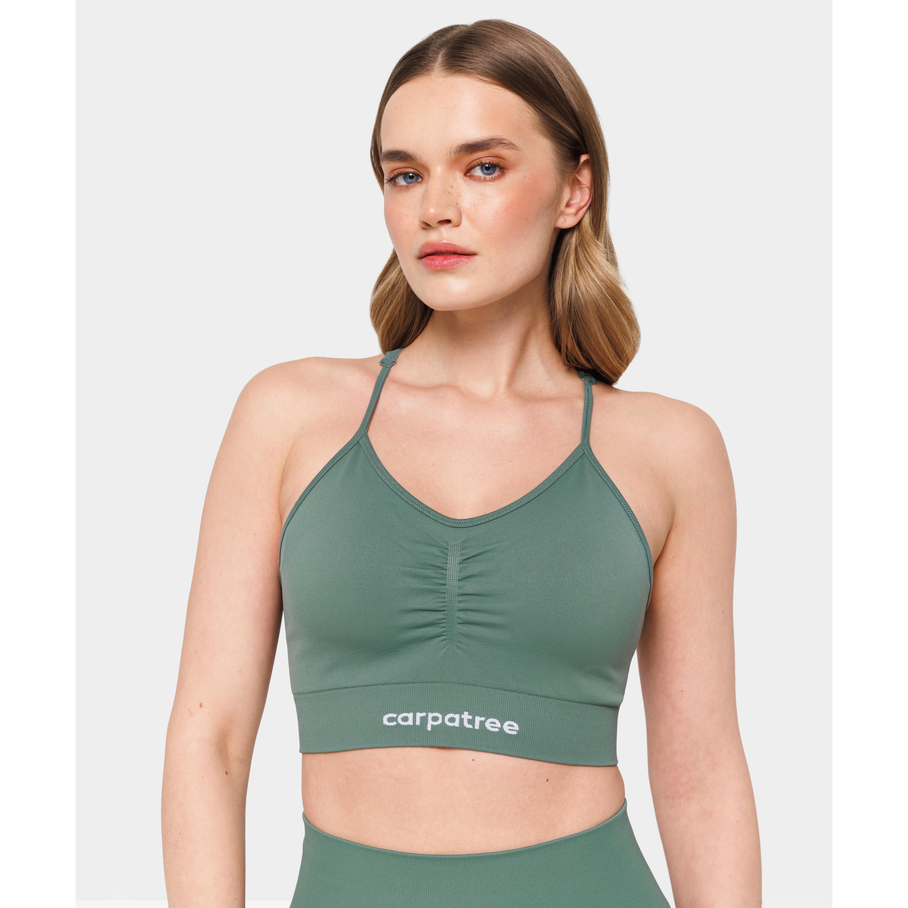 Biustonosz bezszwowy Carpatree Allure zielony