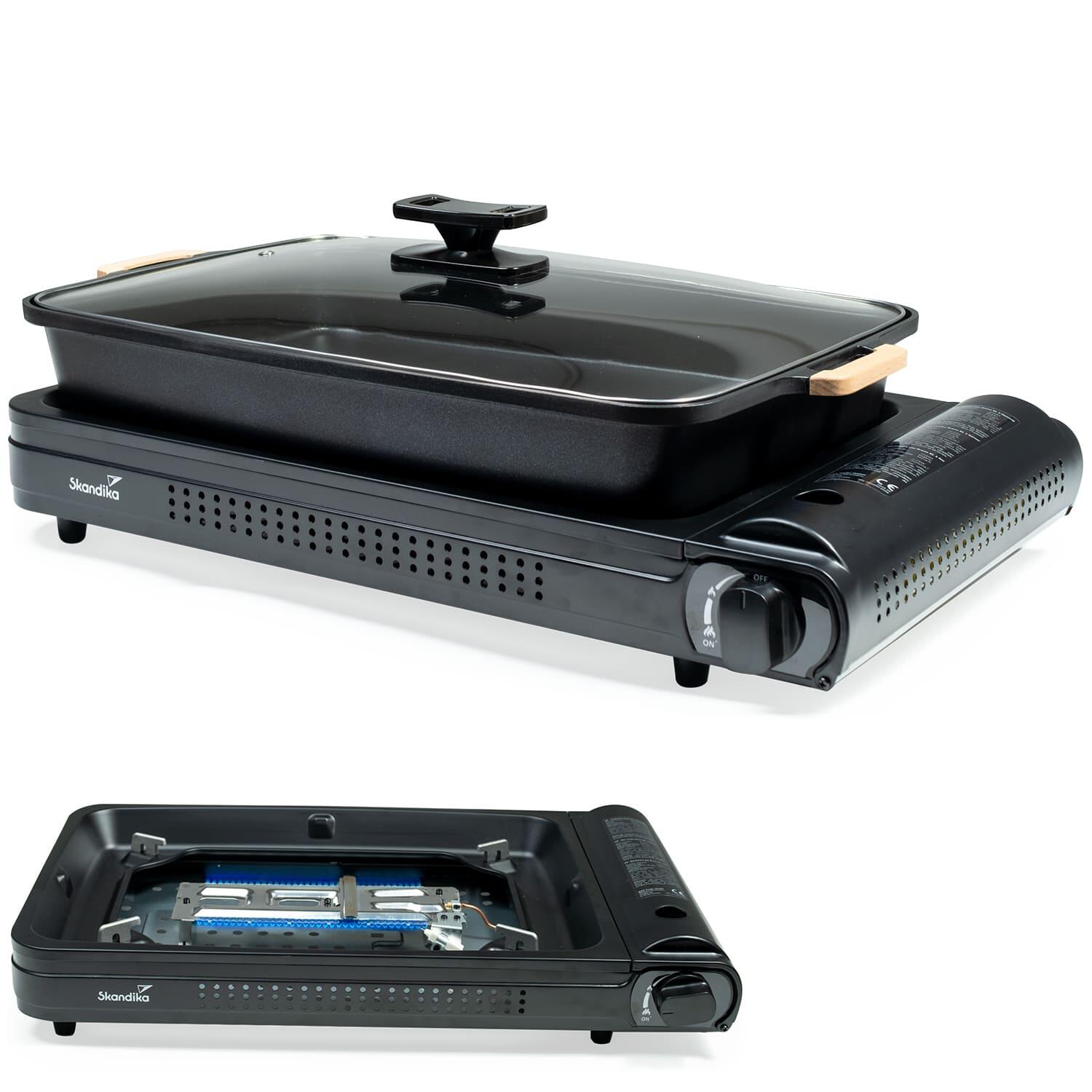 Kuchenka turystyczna, kempingowa Brann XL z brytfanną 5,5 l non-stick i pokrywką