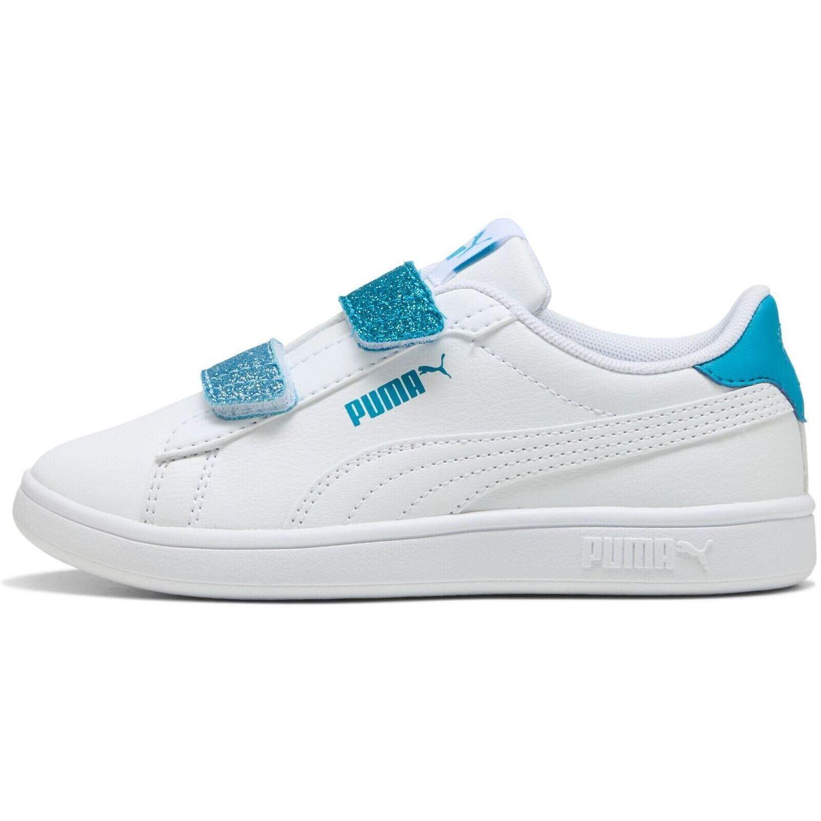 Buty sportowe dla dzieci Puma Smash 3.0 L Glitter Velcro V Ps Pum