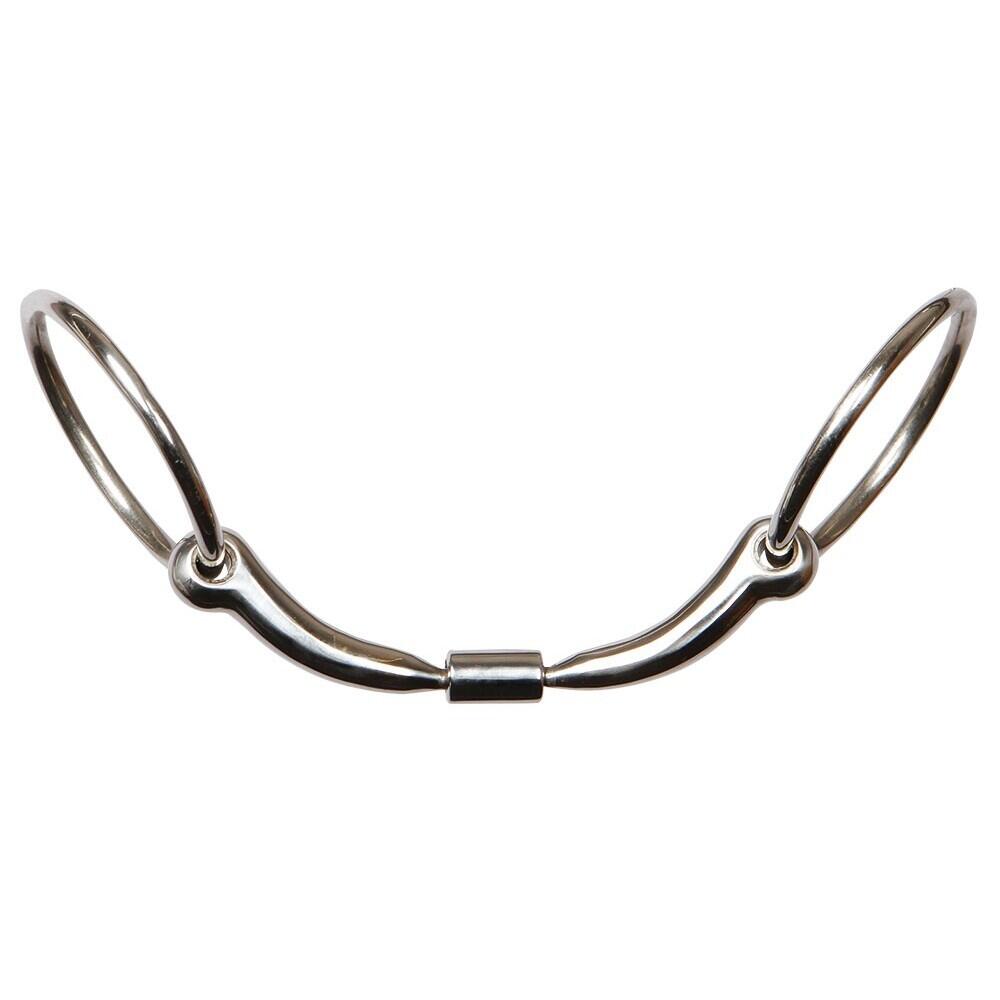 2 pierścieniowe wędzidło dla koni podwójnie łamane anatomiczne Harry's Horse Rol