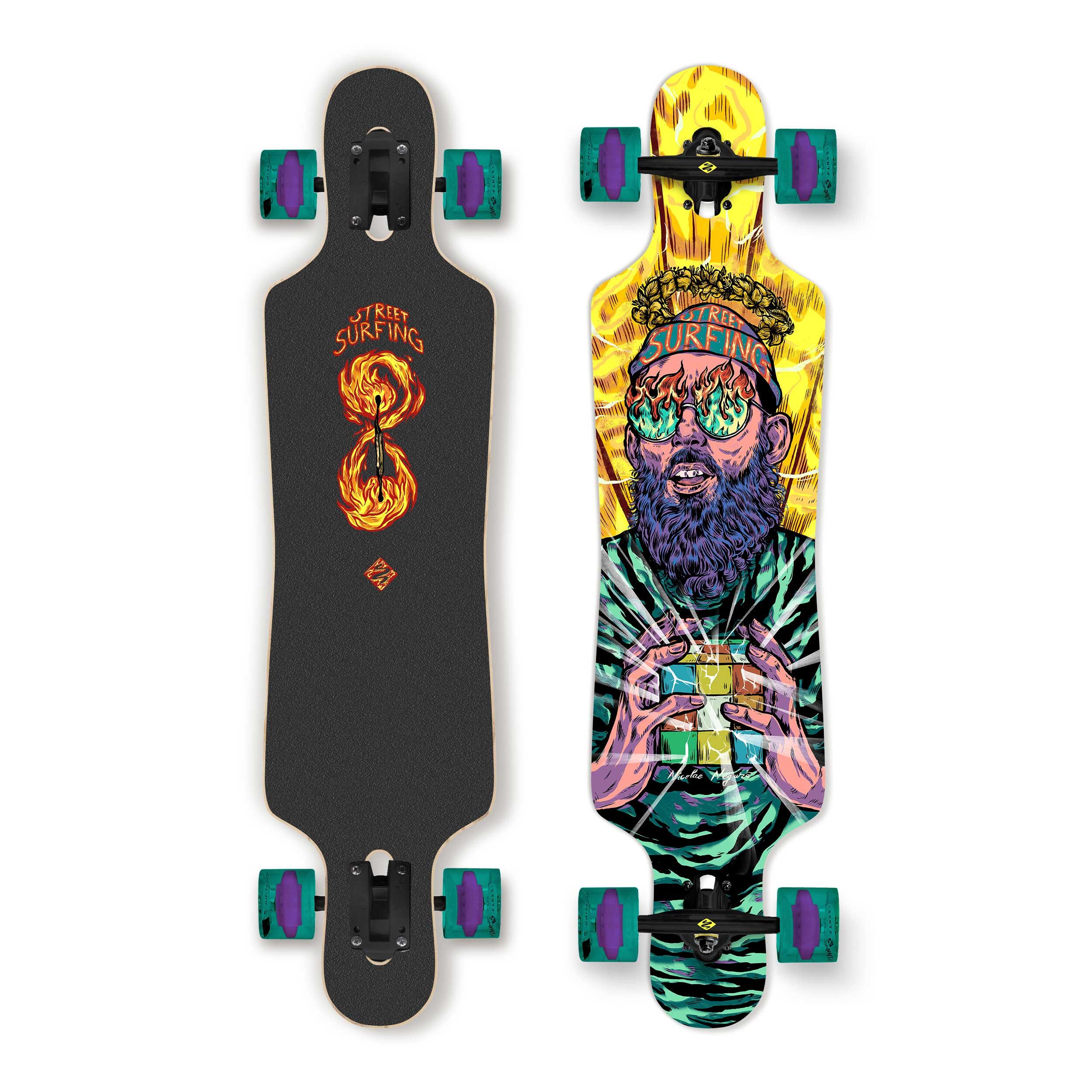 Freeride Longboard 39" Curve Holy Cube