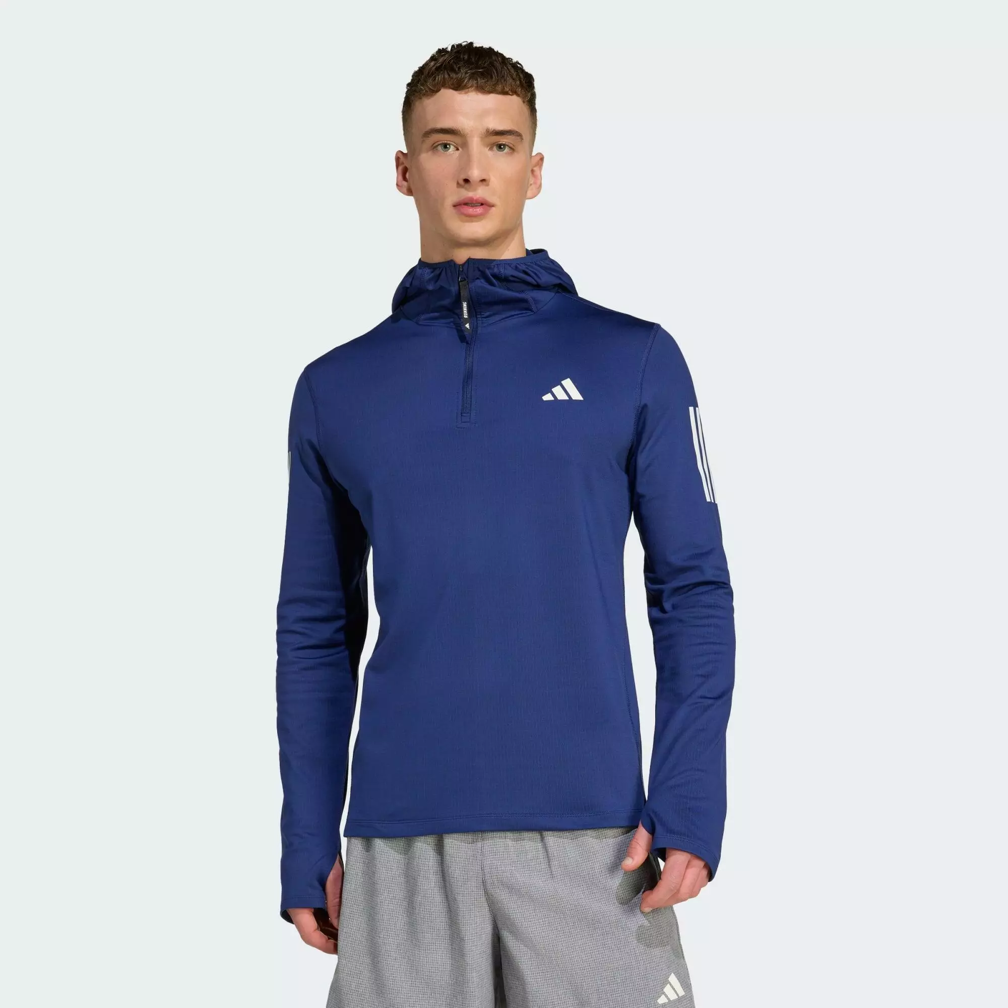 Bluza z kapturem Own The Run Winterized Hooded Half-Zip