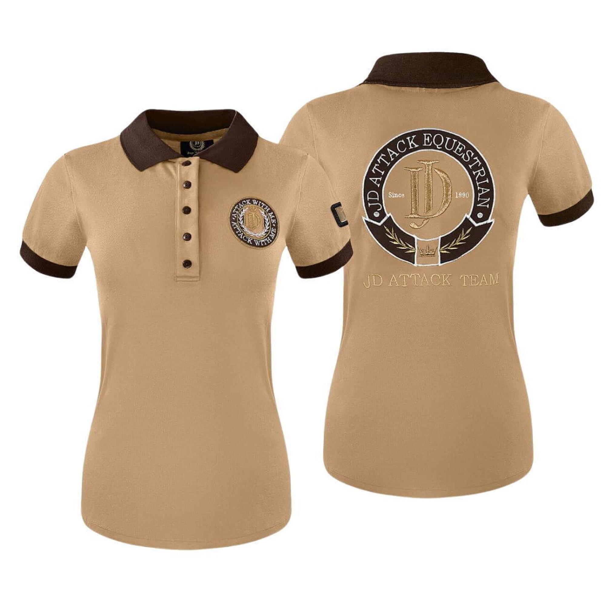 Koszulka polo damska JD ATTACK Pollyanna z krótkim rękawem
