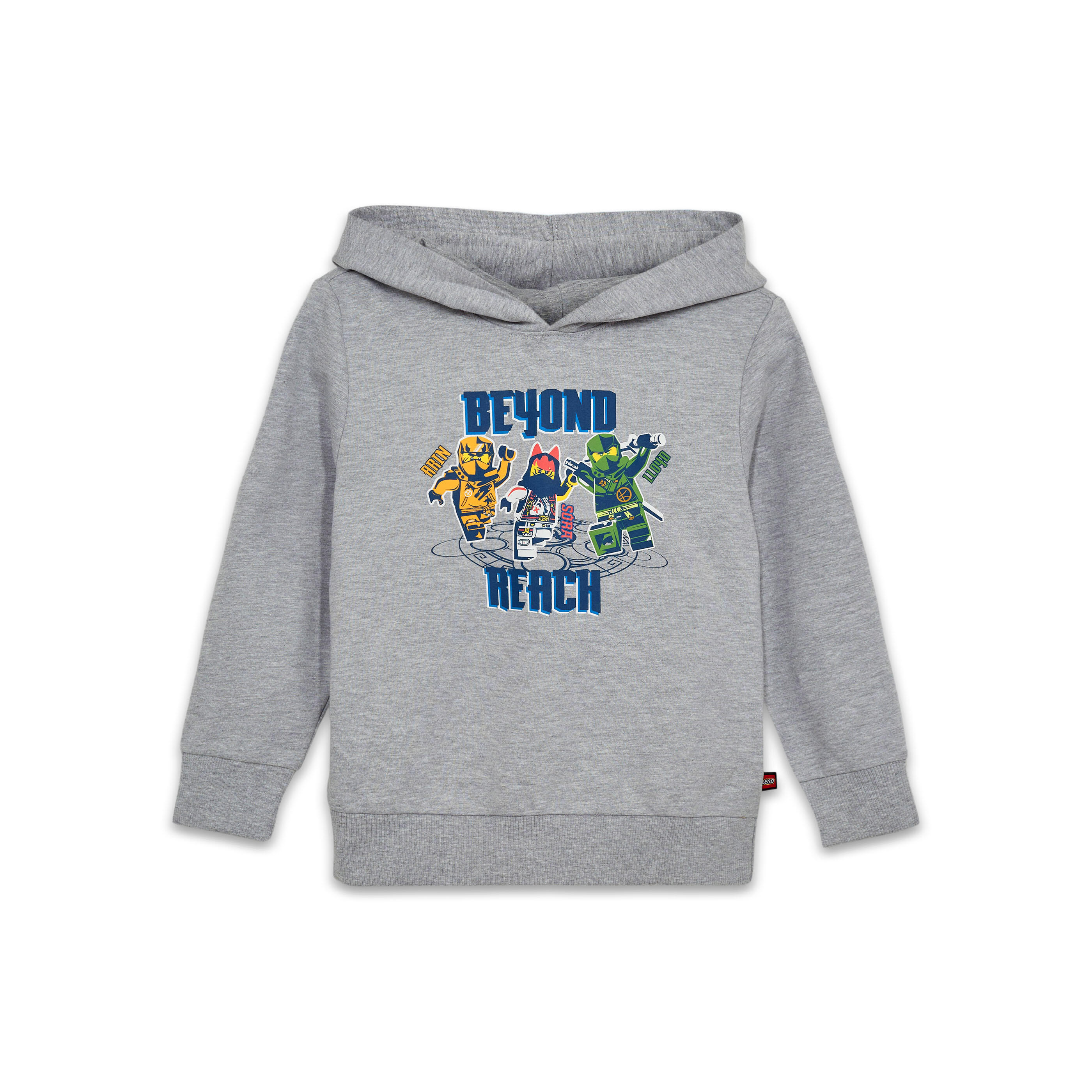 Bluza z Kapturem Dziecięca LEGO NINJAGO Scout 302 Szara
