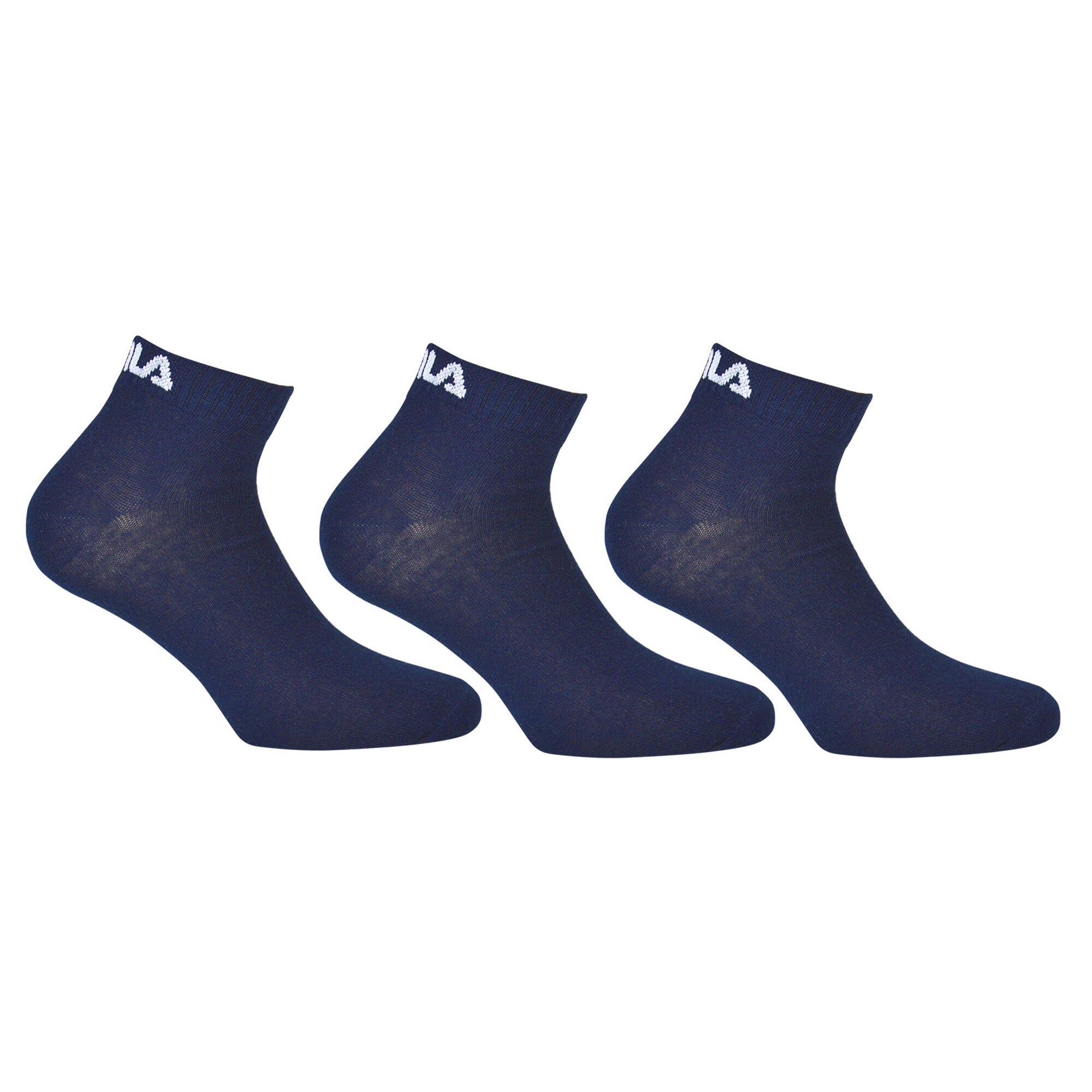 Fila Navy Skarpetki 3-Pak, Rozmiar 35-38, Mieszanka Bawełny