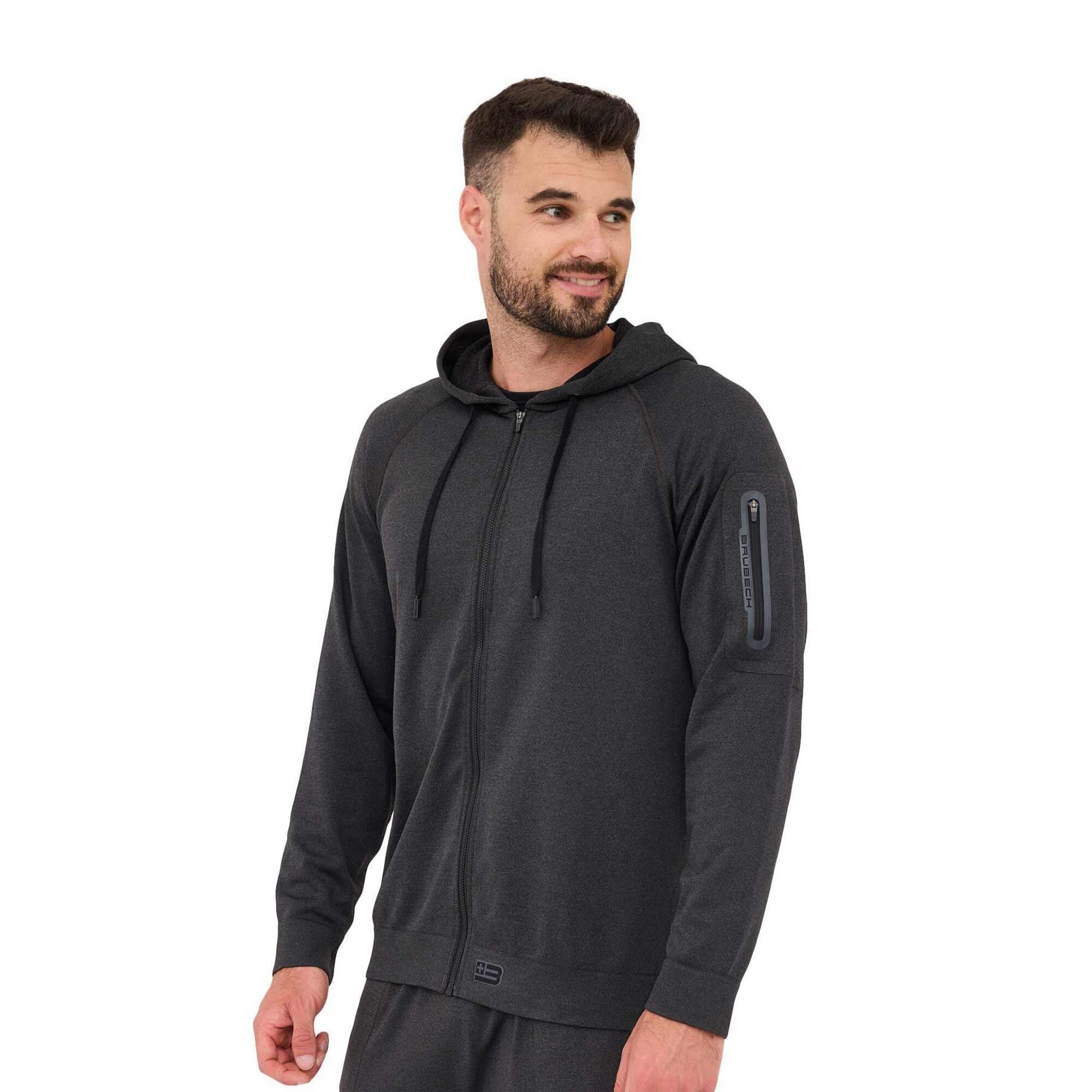 Bluza męska wełniana z kapturem Brubeck OUTDOOR MERINO