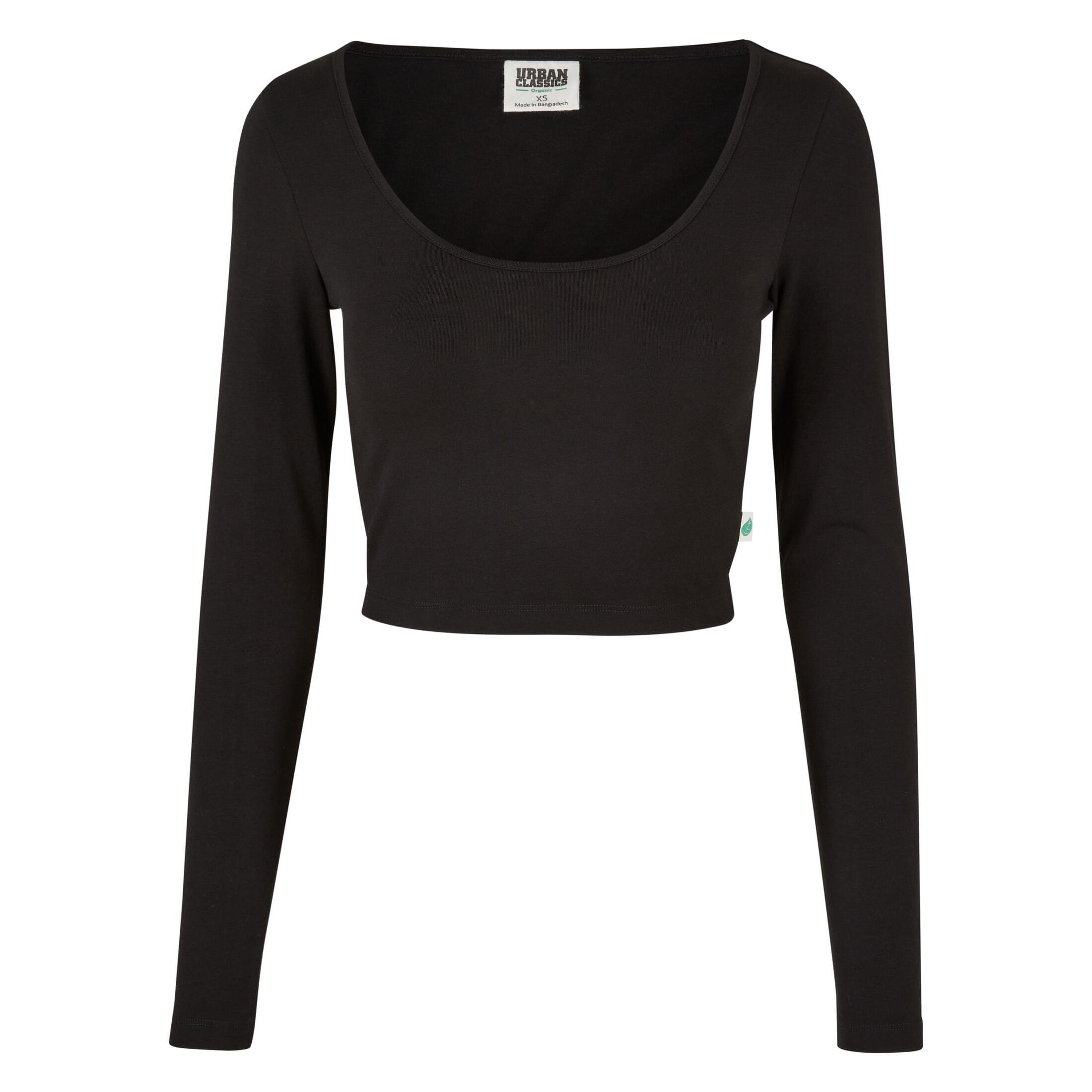 Damska koszulka crop top z długim rękawem Urban Classics Organic
