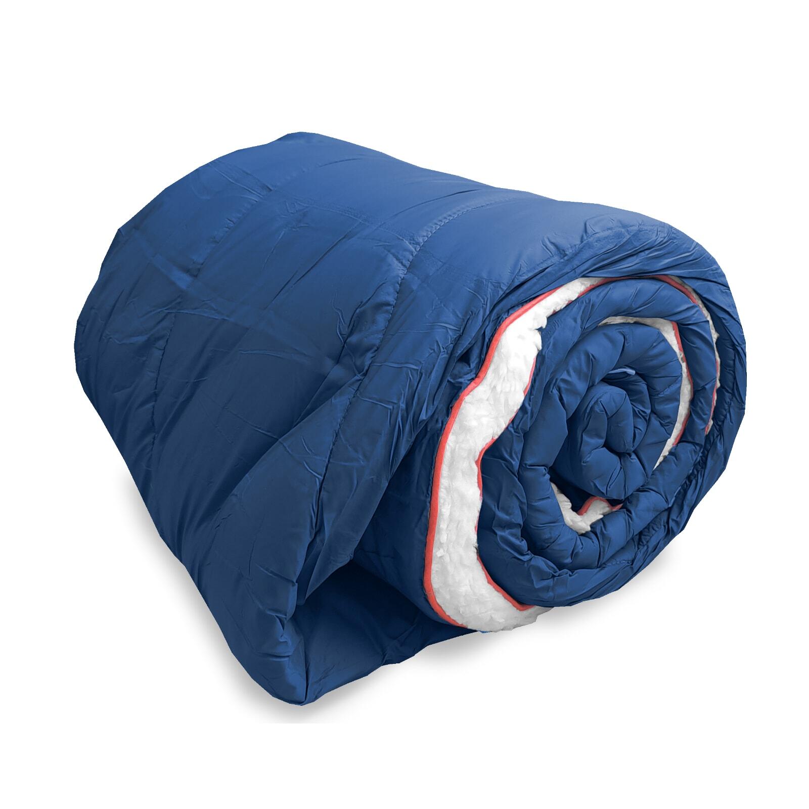 Miękki Koc Kempingowy OFFLANDER Granatowy 200x140 cm