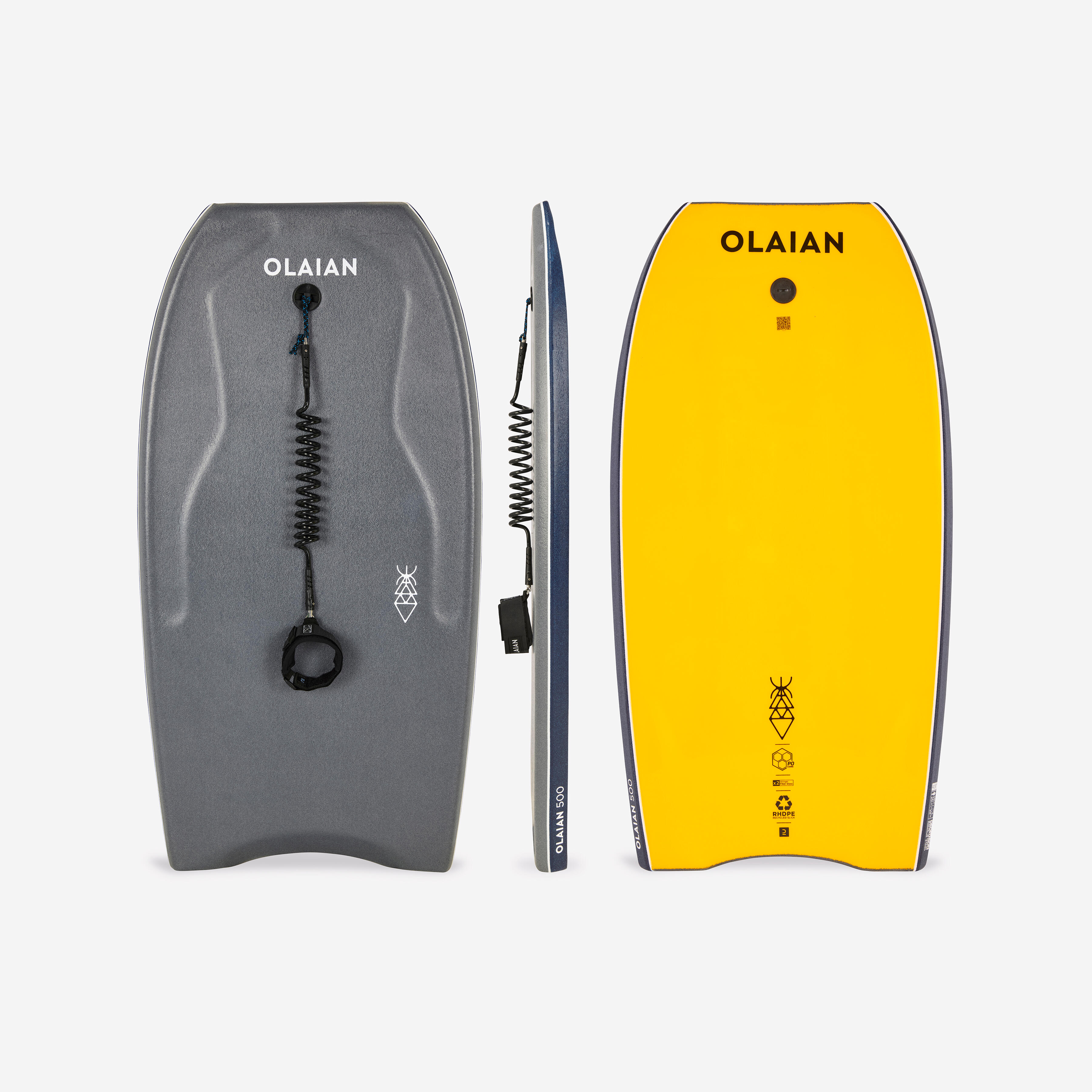 Deska bodyboard Olaian 500 podwójny stringer